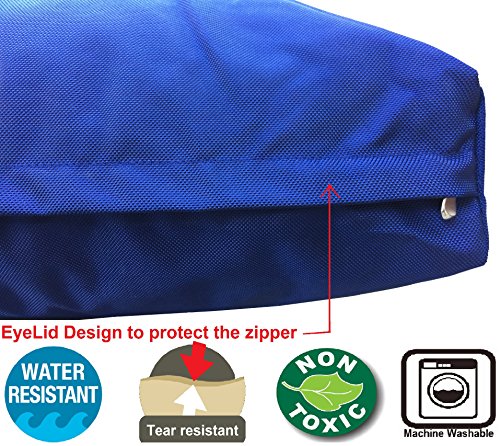 Dogbed4less XL Dog Bed Replacement Cover - 1680 Ballistic Nylon, 47x29x4 Inches, Navy Blue, Model B47X29NC