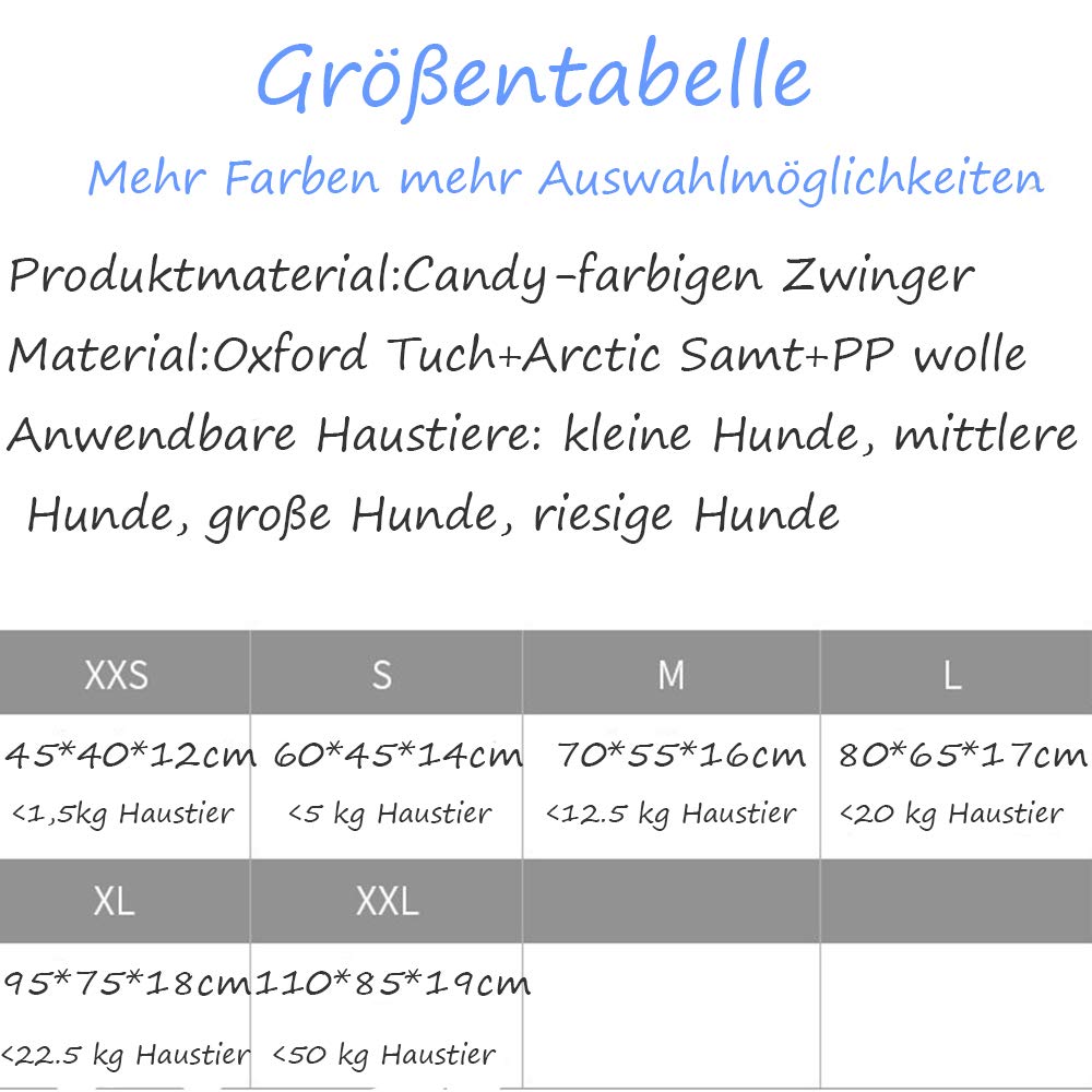 Hucwzp Pets 1 Piece Colour Kennel Cat Litter (Set Of 4 Four Seasons Universal Removable And Washable Dog Cage With Matraze