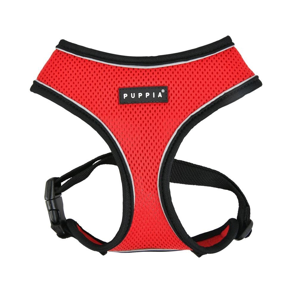 Puppia Soft Harness PRO - RED - M