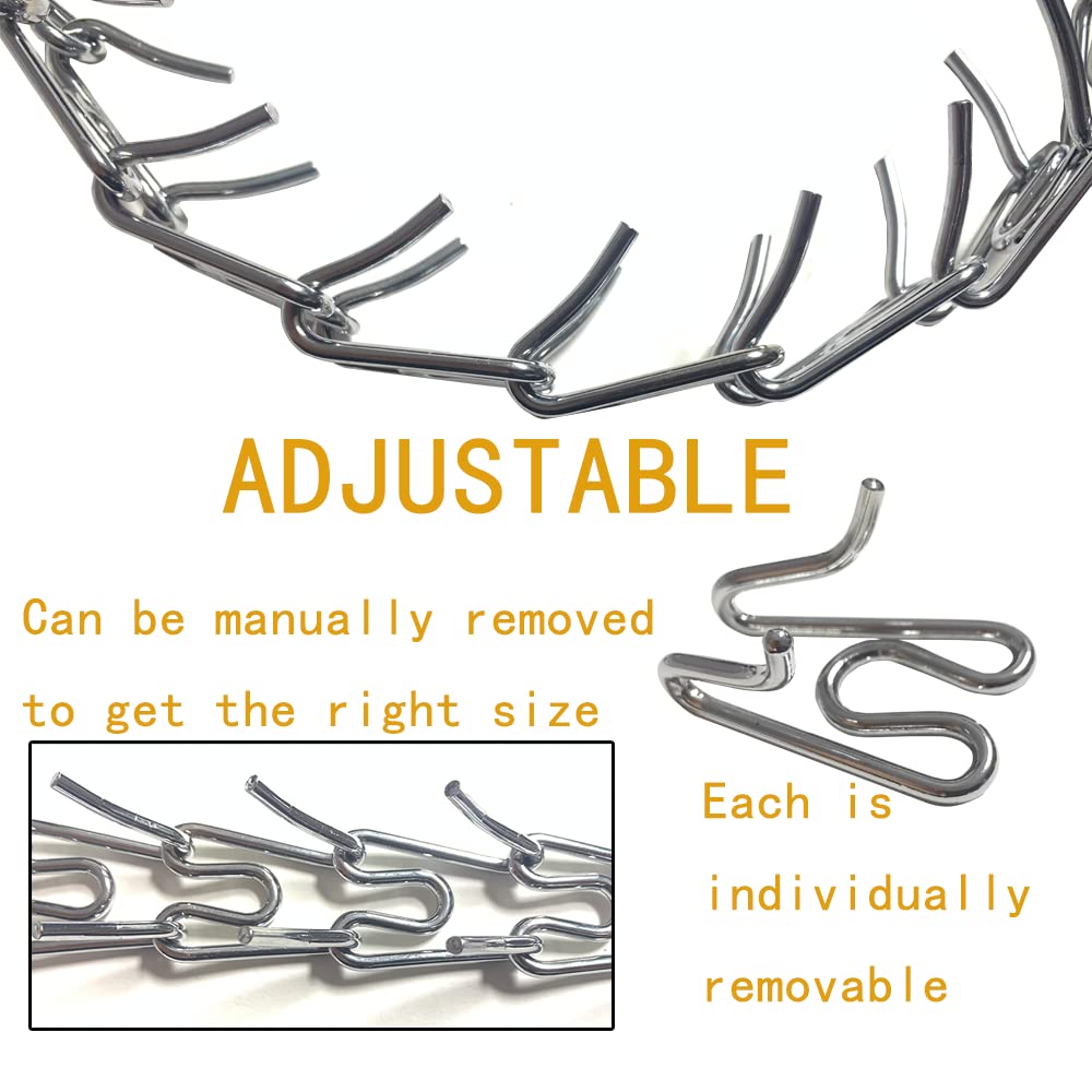 Extra Links 2.25Mm/3.0Mm/3.5Mm/3.8Mm For Herm. Sprenger Collar (4 Pack) Steel Chrome Plated No Pull For Small Medium Large Dogs