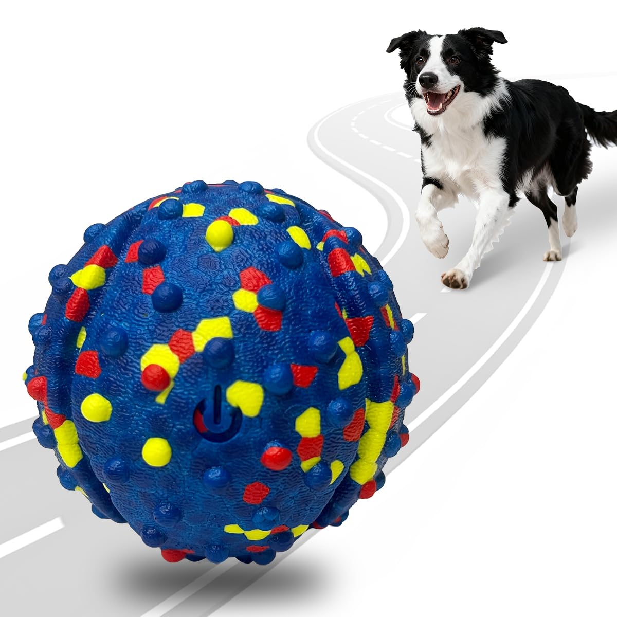 CAROZEN Rechargeable Interactive Dog Toys, Automatic Moving and Rolling Ball for Dogs, Stimulate & Exercise Your Dog Indoors/Out