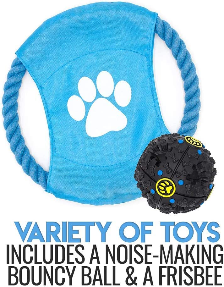 Otis & Claude Variety Pack Rope Toys For Small & Medium Dogs, Heavy Duty Dog Chew Toys For Aggressive Chewers, Cotton Chew Toys For Teething, 11-Count