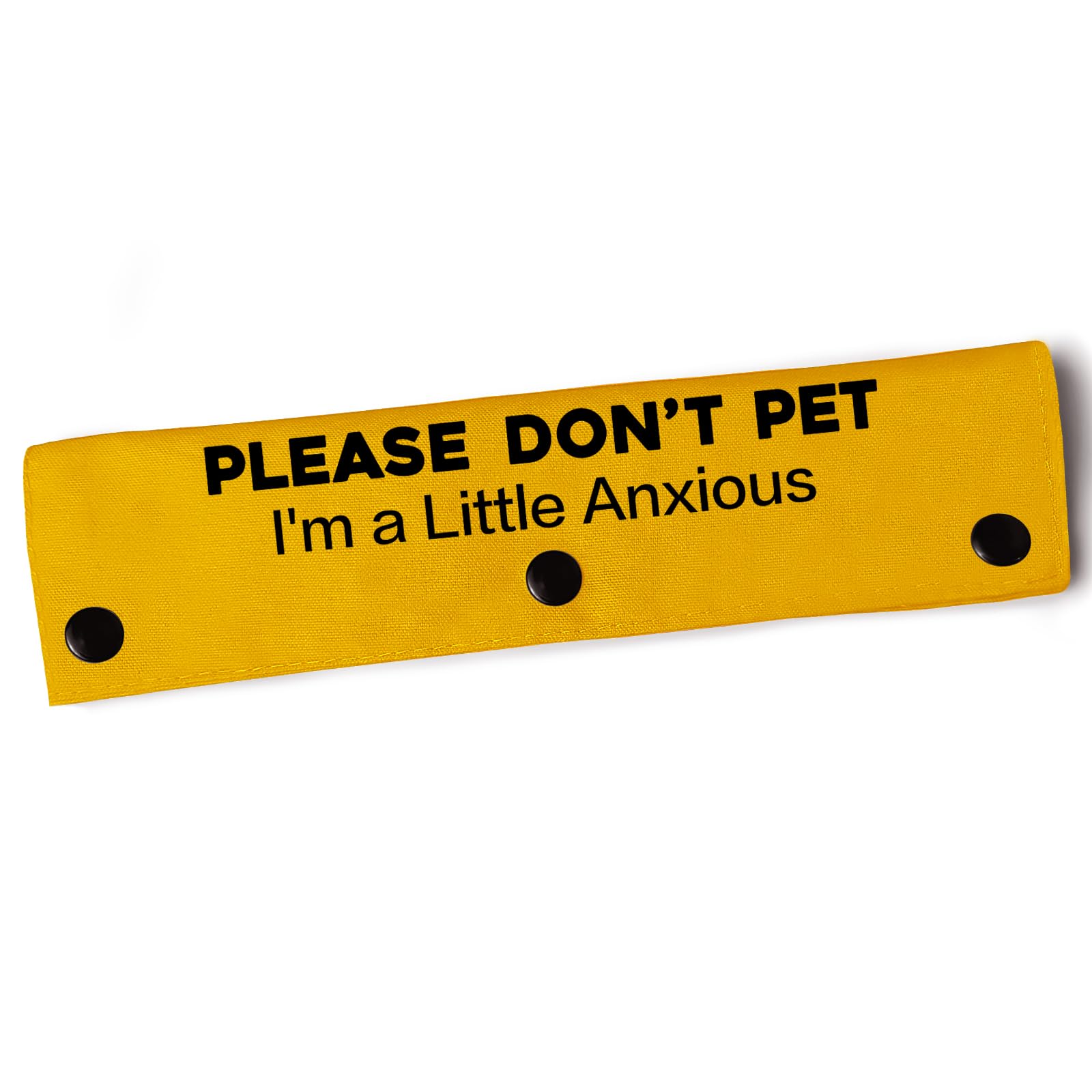 Yrovwenq Little Anxious Sleeve - Yellow Dog Leash Wrap Anxious Dogs With Please Don'T Pet - I'M Anxious Warning