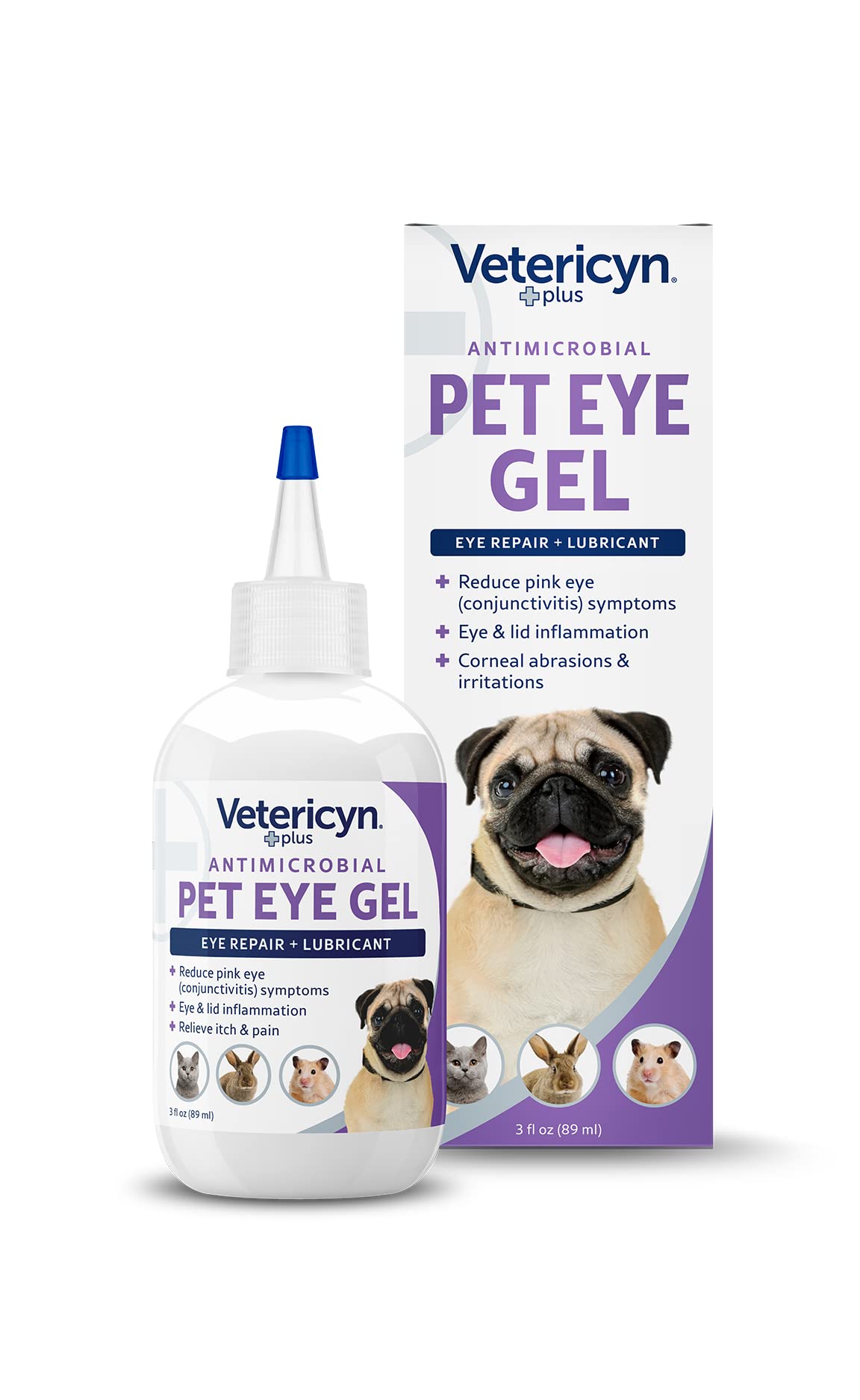 Vetericyn Plus Pet Eye Gel | Dog and Cat Eye Ointment Alternative to Lubricate and Relieve Eye Irritations and Abrasions, Reduce