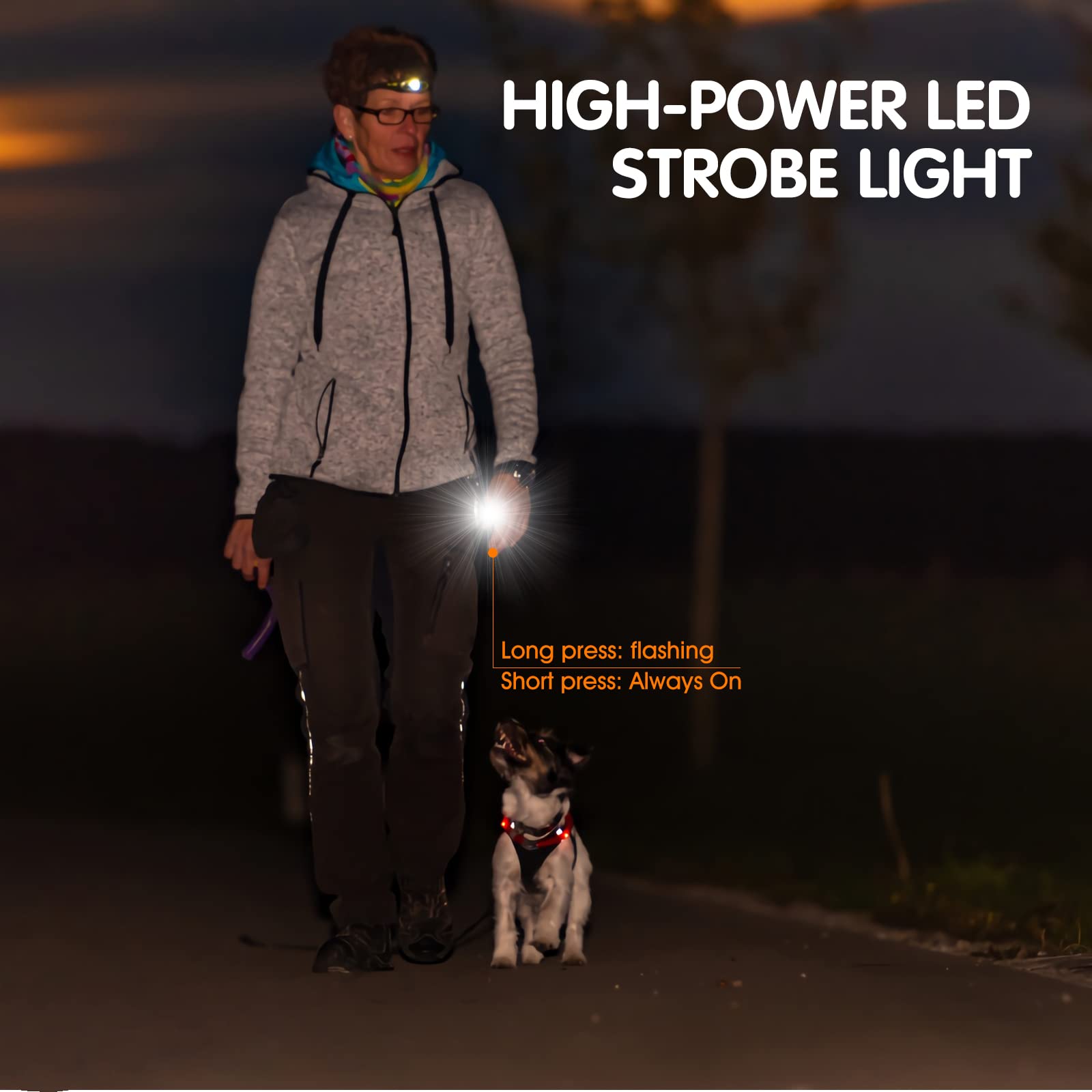 Nzonpet Anti Barking Device, Ultrasonic 3 In 1 Dog Barking Deterrent Devices, 3 Frequency Dog Training And Bark Control 16.4Ft Range Rechargeable With Led Light And Wrist Strap Yellow