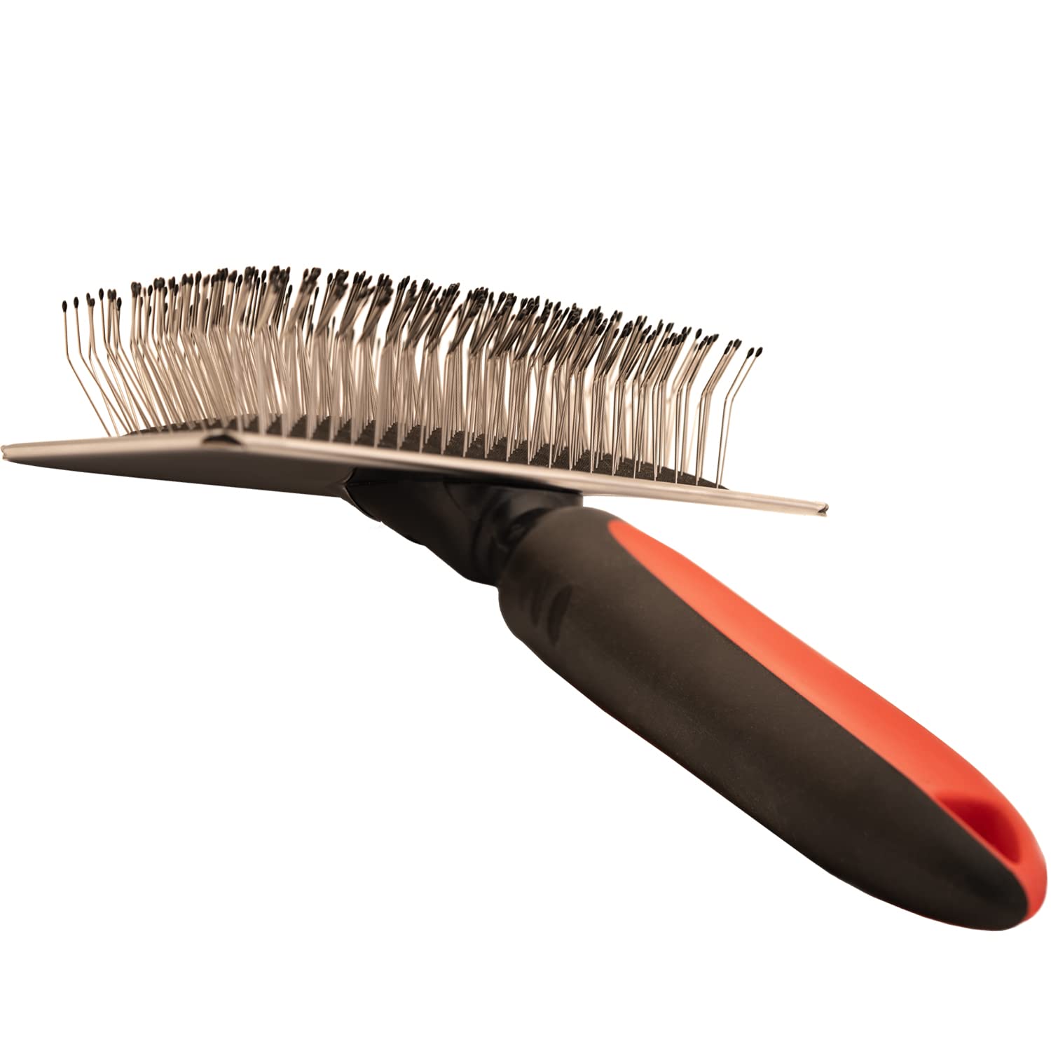 Dog Slicker Brush With Coated Tips - Bixy Pixy Large Protective Pins Massages Pet Skin - Professional Dog Brush For Goldendoodle