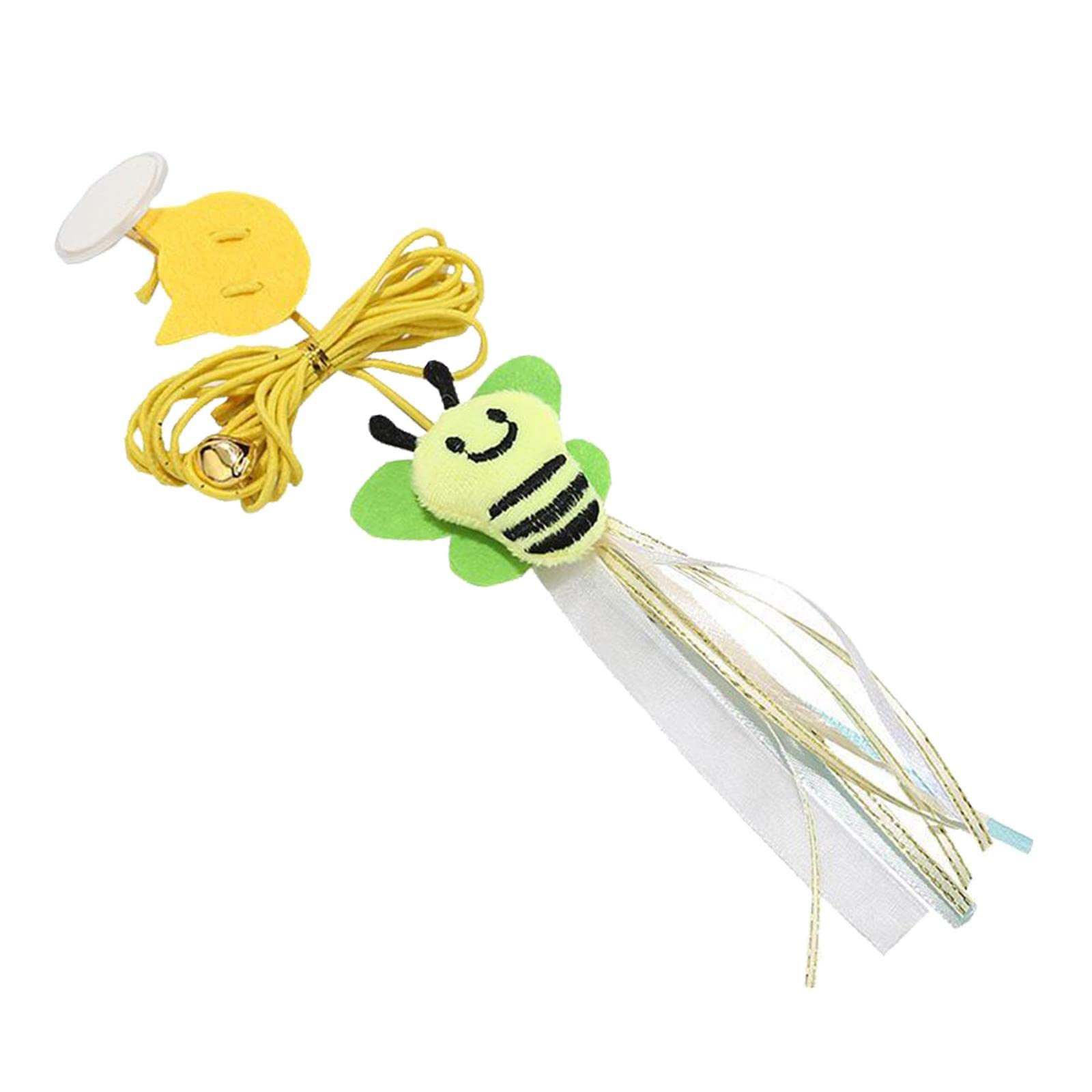 Trendynest Pet Cat Teaser Toy For Indoor Cats Hanging Retractable Interactive Toy Bee | Toys | Cat Supplies | Pet Supplies