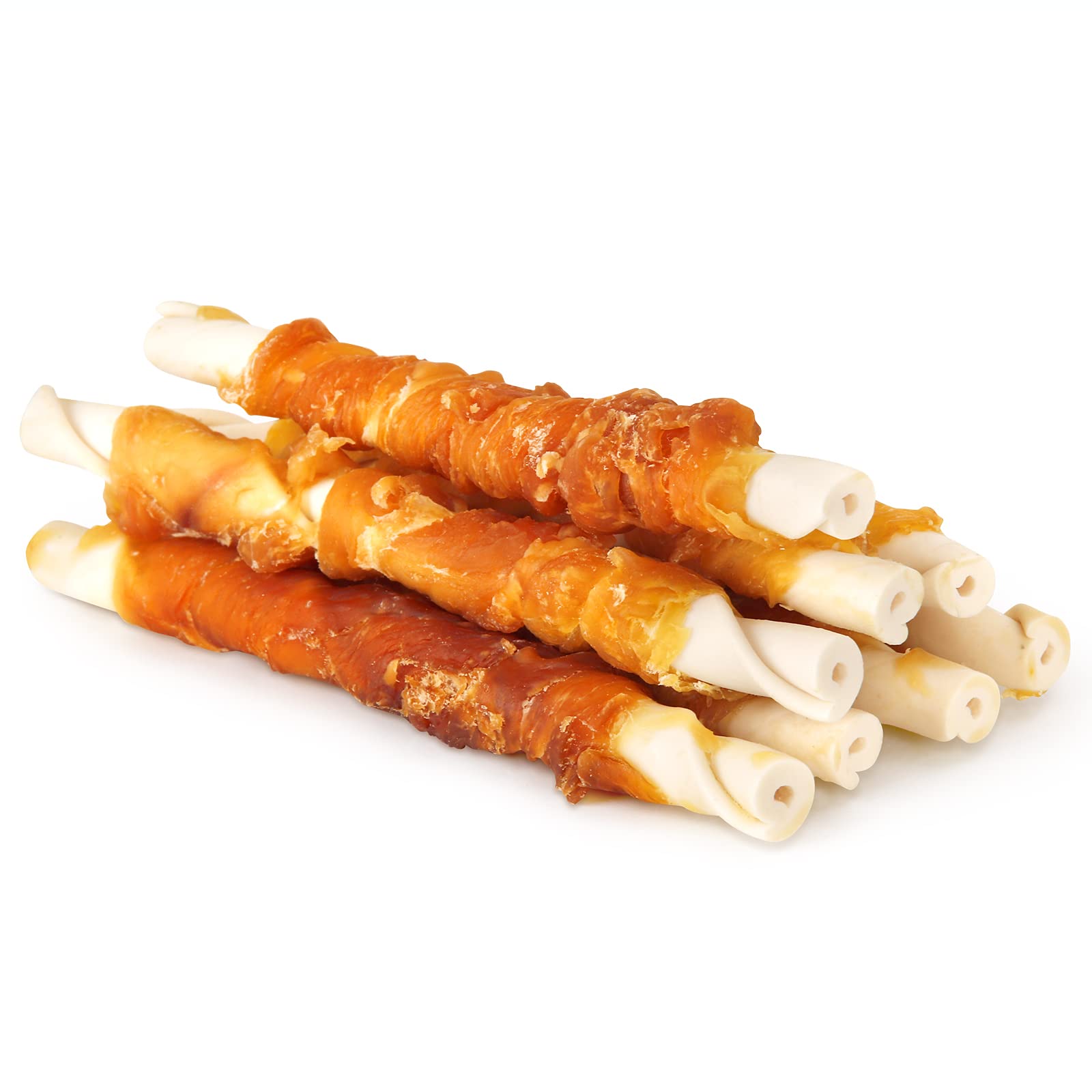 HealthyBones Chicken Breast Wrapped Natural Dog Treats for Swedish Lapphund and Other Med Herding Dogs, 36 Count