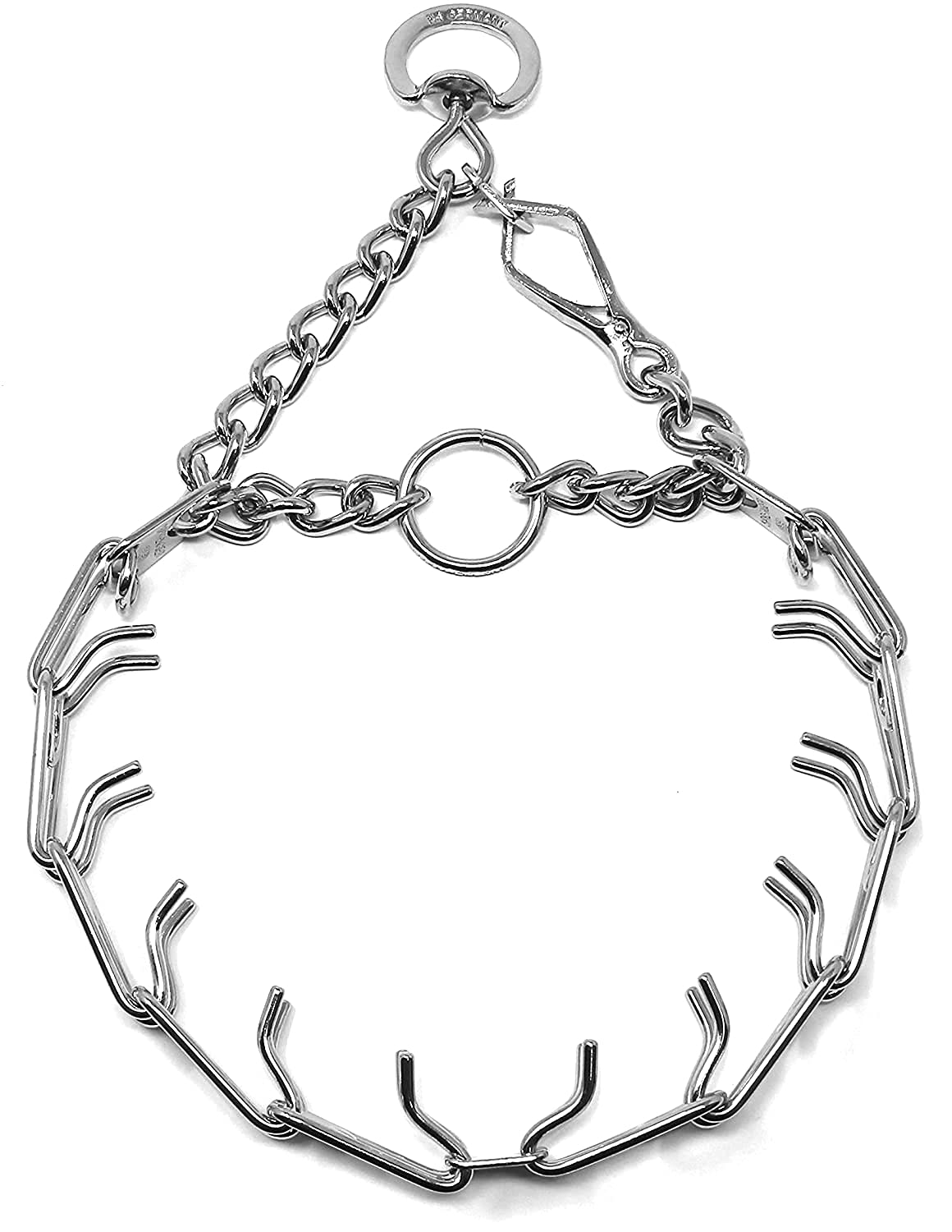 Herm Sprenger Original Pinch Collar, 21-Inch By 3.0 Millimeter, Chrome Plated Steel, Includes Small Swivel & Easy Release Snap