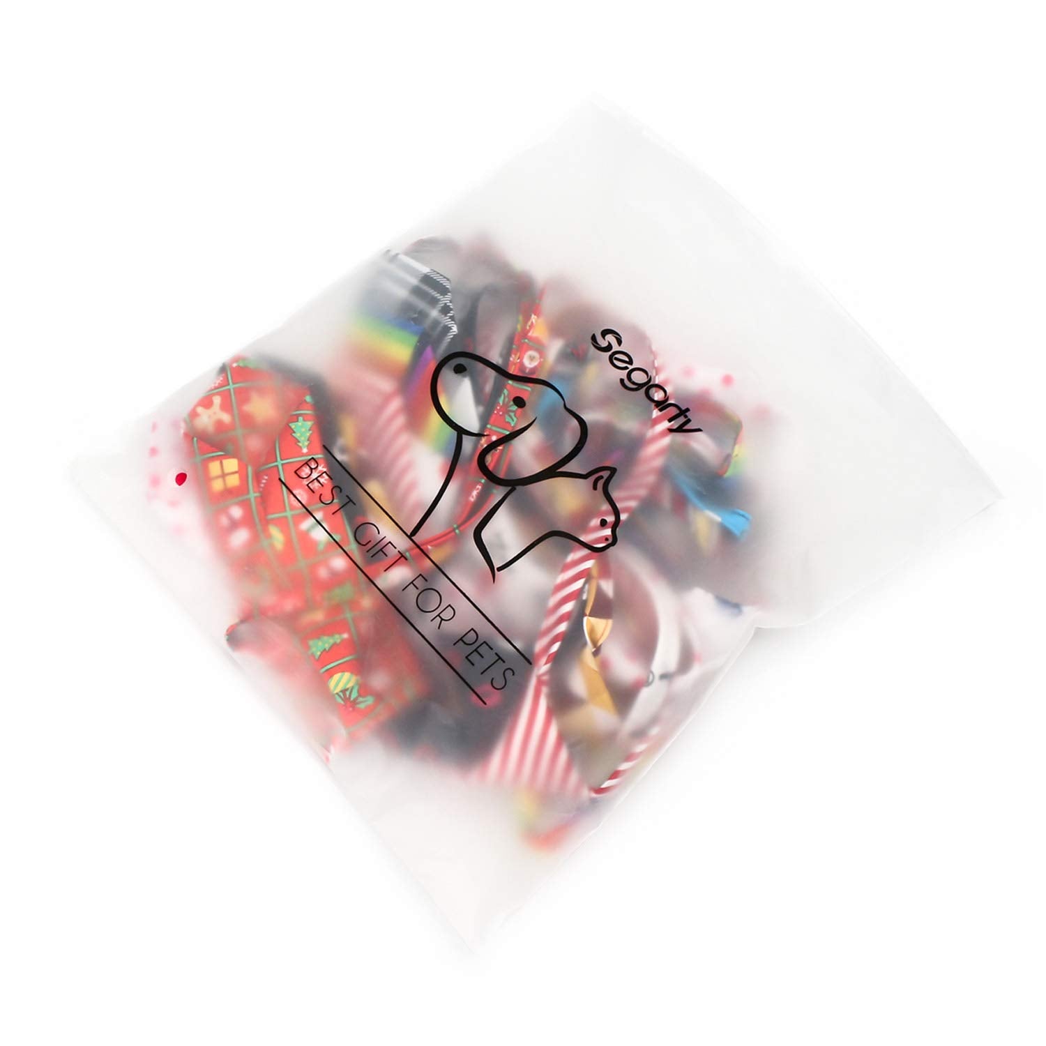 Dog Neckties, Segarty 10 Pack Pet Neck Ties For Medium Large Dogs, Adjustable Bow Ties Collar Bulk Bowties Grooming Accessories For Girl Boy Dog Valentines Holiday Festival Birthday Wedding Costumes