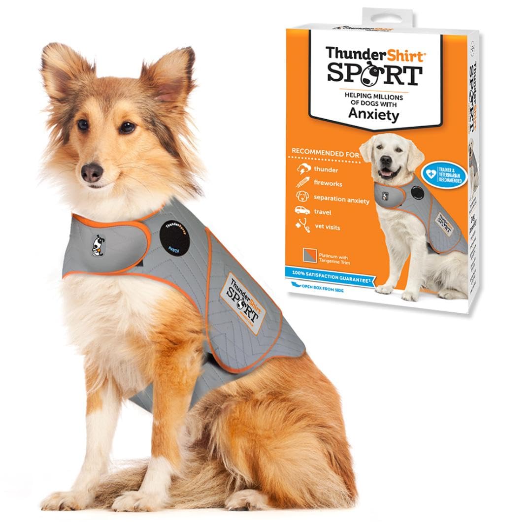 Thundershirt For Dogs, Large, Platinum Sport - Dog Anxiety Relief Calming Vest