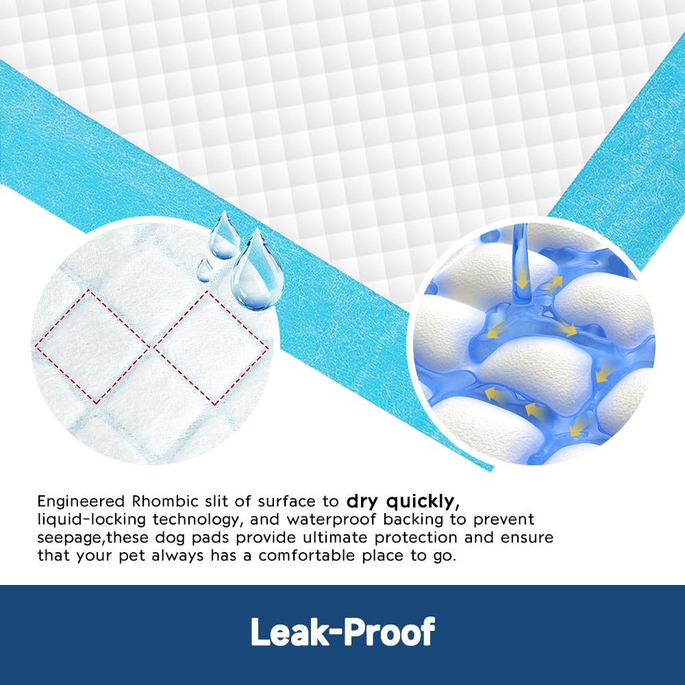 100 Count 22    x 22    Disposable Dog Pee Pads, Super Absorbent Leakproof Puppy Pads Quick Drying, Pee Pads for Dogs, Potty Dog