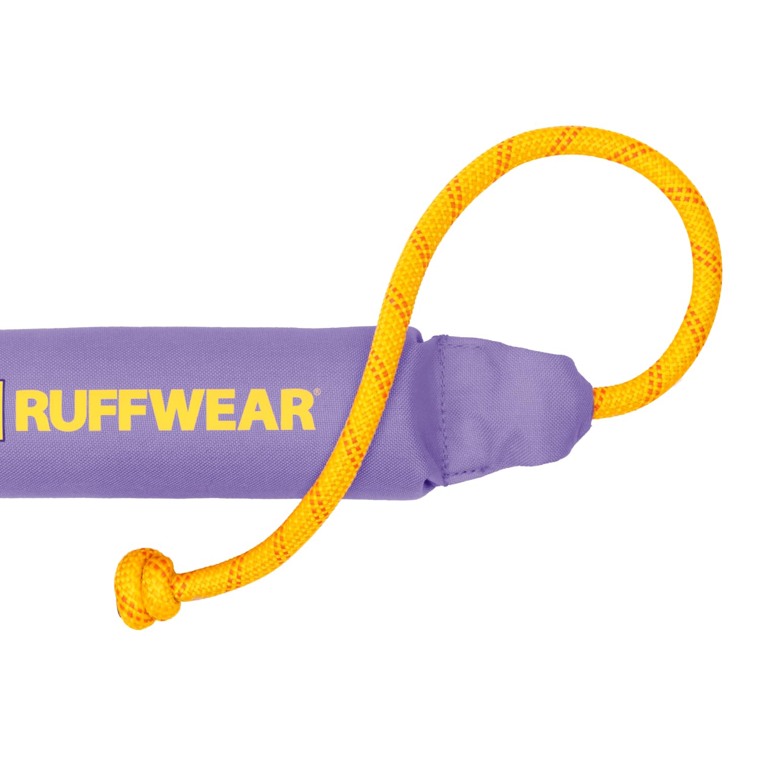 Ruffwear Lunker Throw Toy For Dogs - Durable, Soft Fabric Toy With Rope Handle For Fetch And Tug On Land & Water, Purple Orchid,