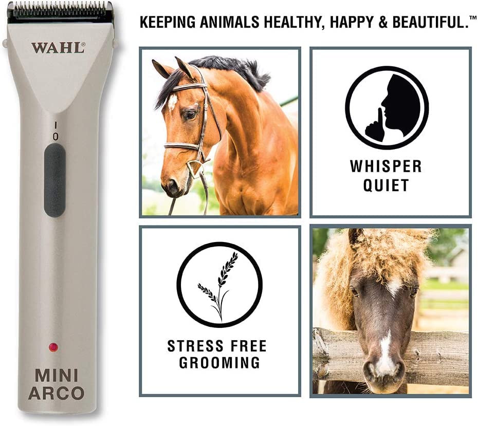 Wahl Professional Animal Miniarco Corded/Cordless Pet, Dog, Cat, And Horse Trimmer Kit