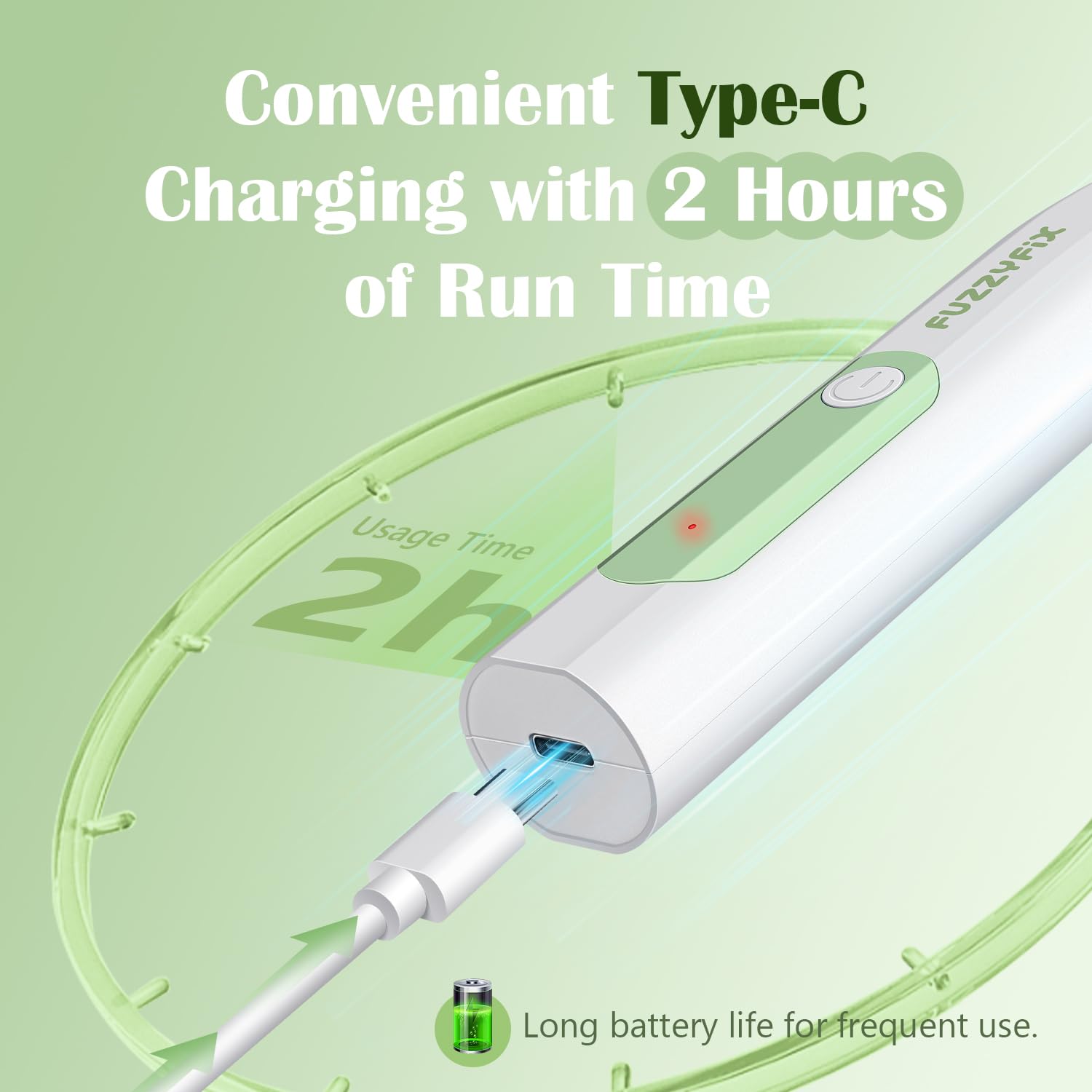 Fuzzyfix Dog Paw Trimmer With Led Light, Low Noise Hair Trimmer For Dogs Type-C Rechargeable Grooming Kit Dog Grooming Clippers