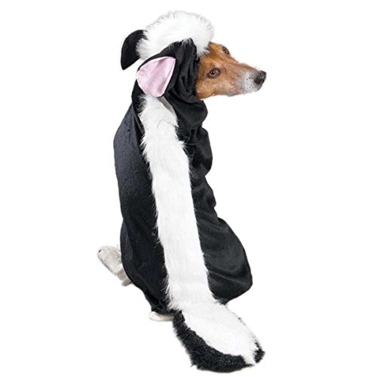 Casual Canine Lil Stinker Dog Costume, Medium (fits lengths up to 16), Black/White