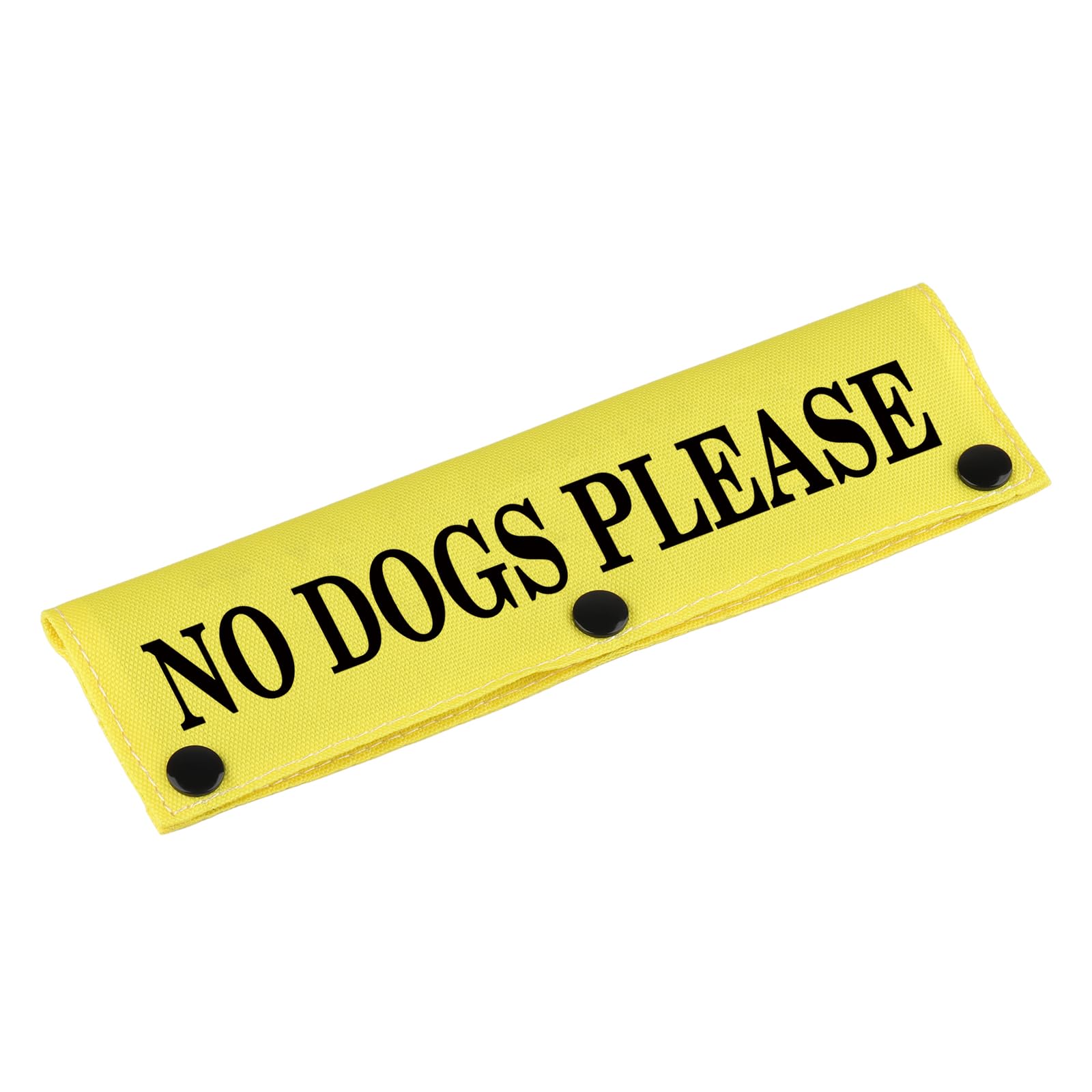 Funny Dog Leash Sleeve No Dogs Please Dog Leash Wrap Sleeve Alert Tag Pet Birthday Gift (No Dogs Please-Ye Sleeve)