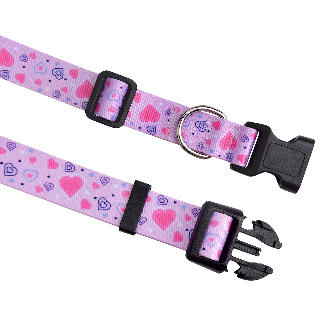 Hqyddmi Dog Collar For Large Dogs, Soft Comfy Pet Collar For Small Medium Large Dogs, Geometry Pattern For Boy Girl Puppy Dogs(L