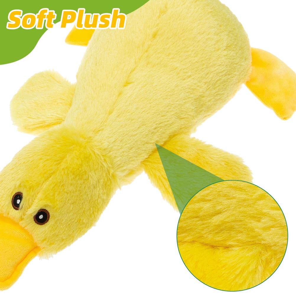 Mihachi Plush Squeaky Dog Duck Toys - Stuffed Pet Toy Duck Interactive Gifts For Dog Birthday Dogs Puppy Biting Chew Toys - For Medium And Large Dogs