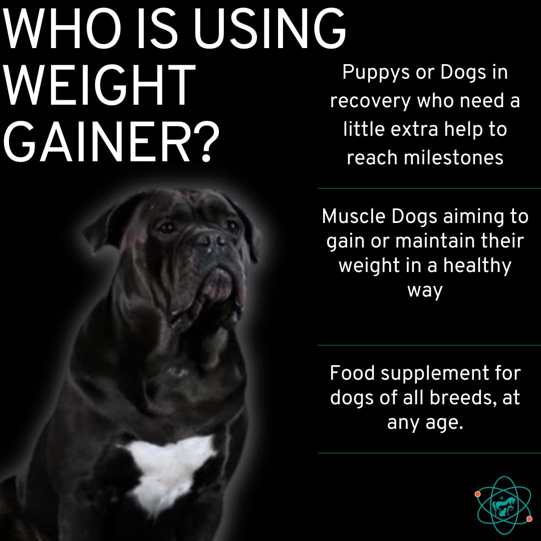 Dog Weight Gainer - 90 Servings - Weight Gain Supplements for Dogs - High Calorie Booster for Dogs - Canine and Dog Muscle Builder - Made in The USA -Like New