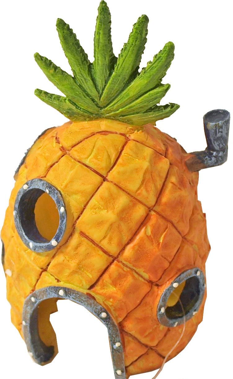 Penn-Plax Spongebob Squarepants Officially Licensed Aquarium Ornament – Spongebob’S Pineapple House – Medium