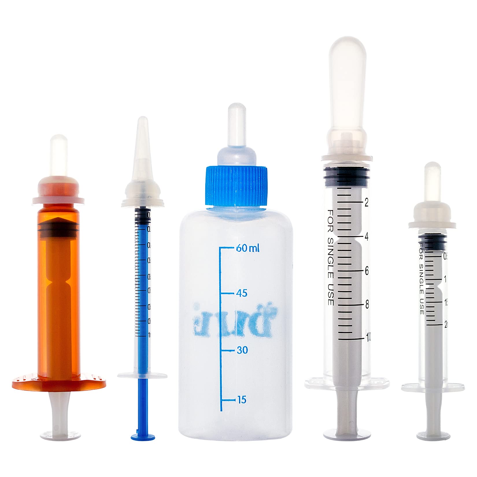 Puppy Kitten Bottle For Nursing, Newborn Pet Dog Cat Rabbit Feeding Bottles With Nipples Feeder Kit