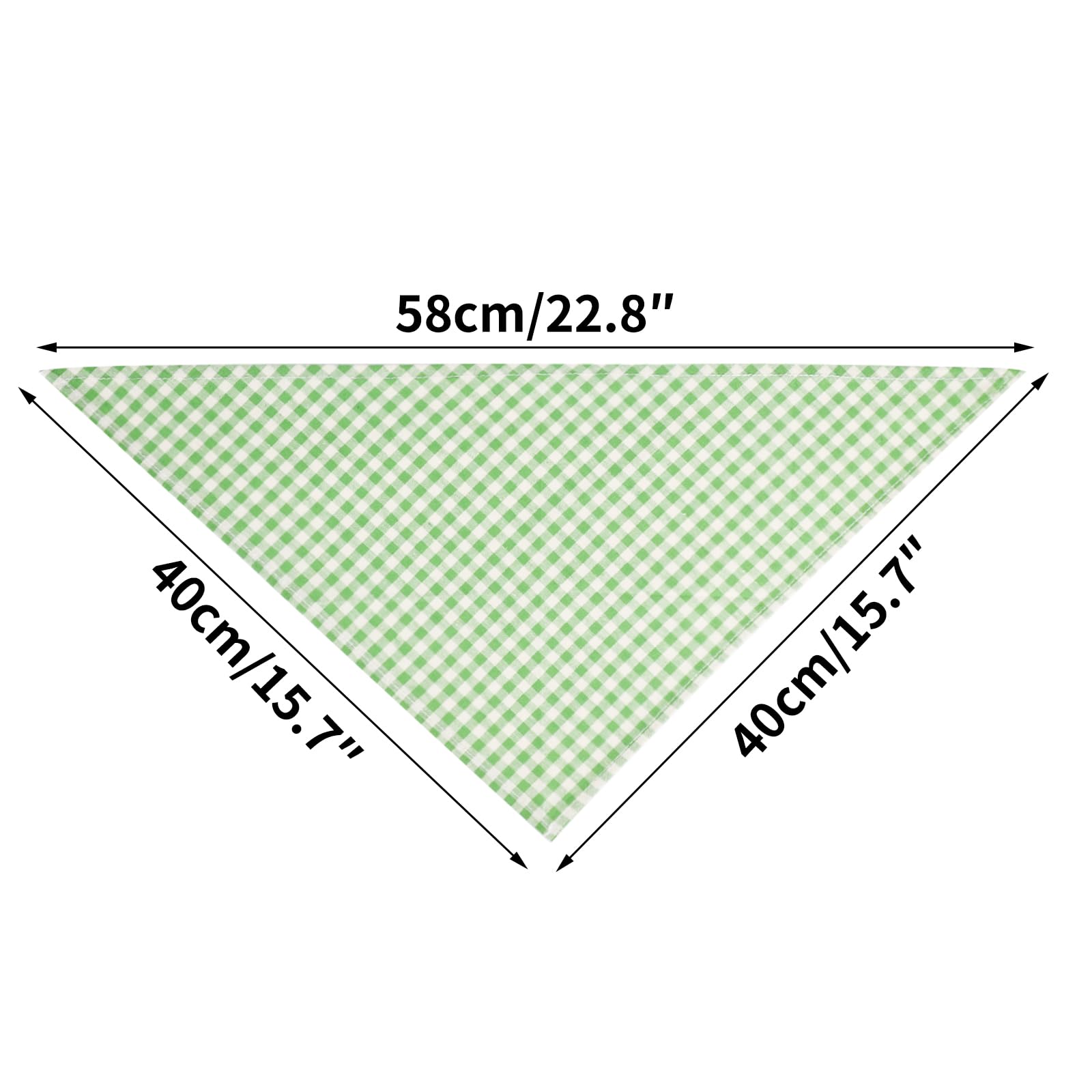 Segarty 30 Pack Pet Scarf, 22.8''X15.7'' Washable Triangle Plaid Bibs Dog Bandanas Accessories Bulk For Small Medium Dogs Cats L