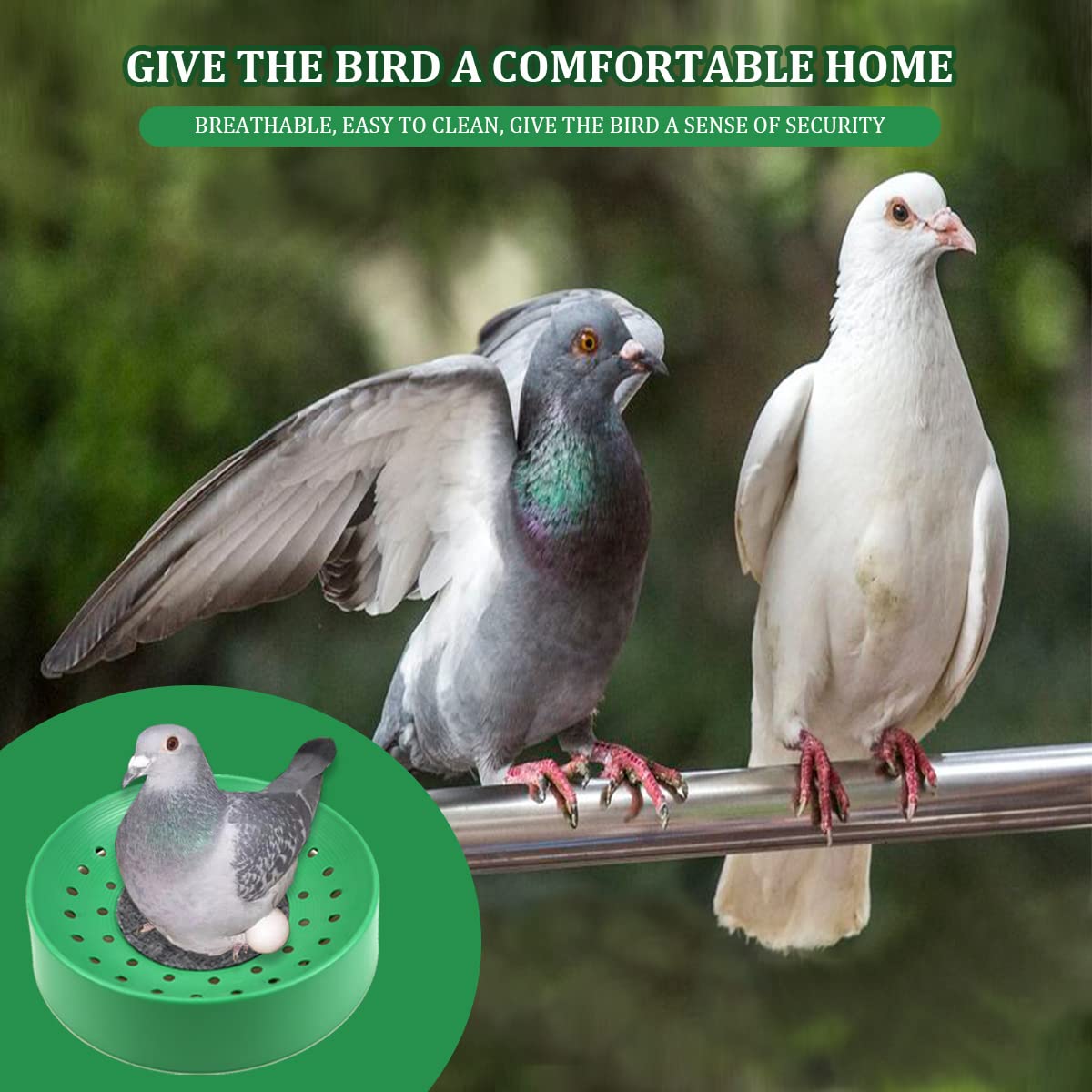 10 Pcs Plastic Pigeon Nest Bird Nest Bowls Pigeon Nest Bowl Breeding Hatching Nest For Pigeons Quails Breeding Hatching