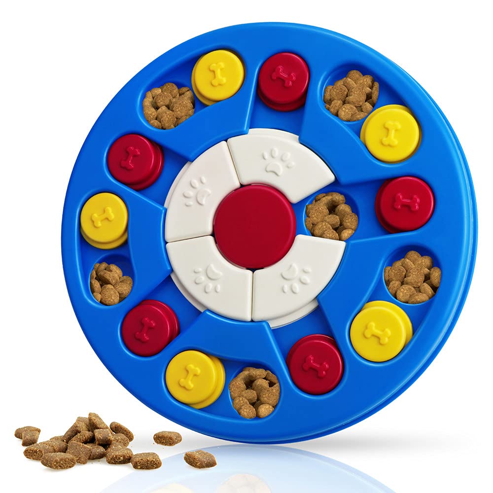 Joansan Dog Puzzle Toy, Interactive Dog Game, Mentally Stimulating Treat Dispenser for Large Dogs, Food Grade Material, Sequenti