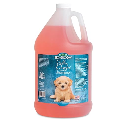 Bio-Groom Fluffy Puppy Tear-Free Shampoo- Dog Bathing Supplies, Puppy Shampoo, Cat & Dog Grooming Supplies For Sensitive Skin, Cruelty-Free, Made In Usa, Tearless Dog Products - 1 Gallon