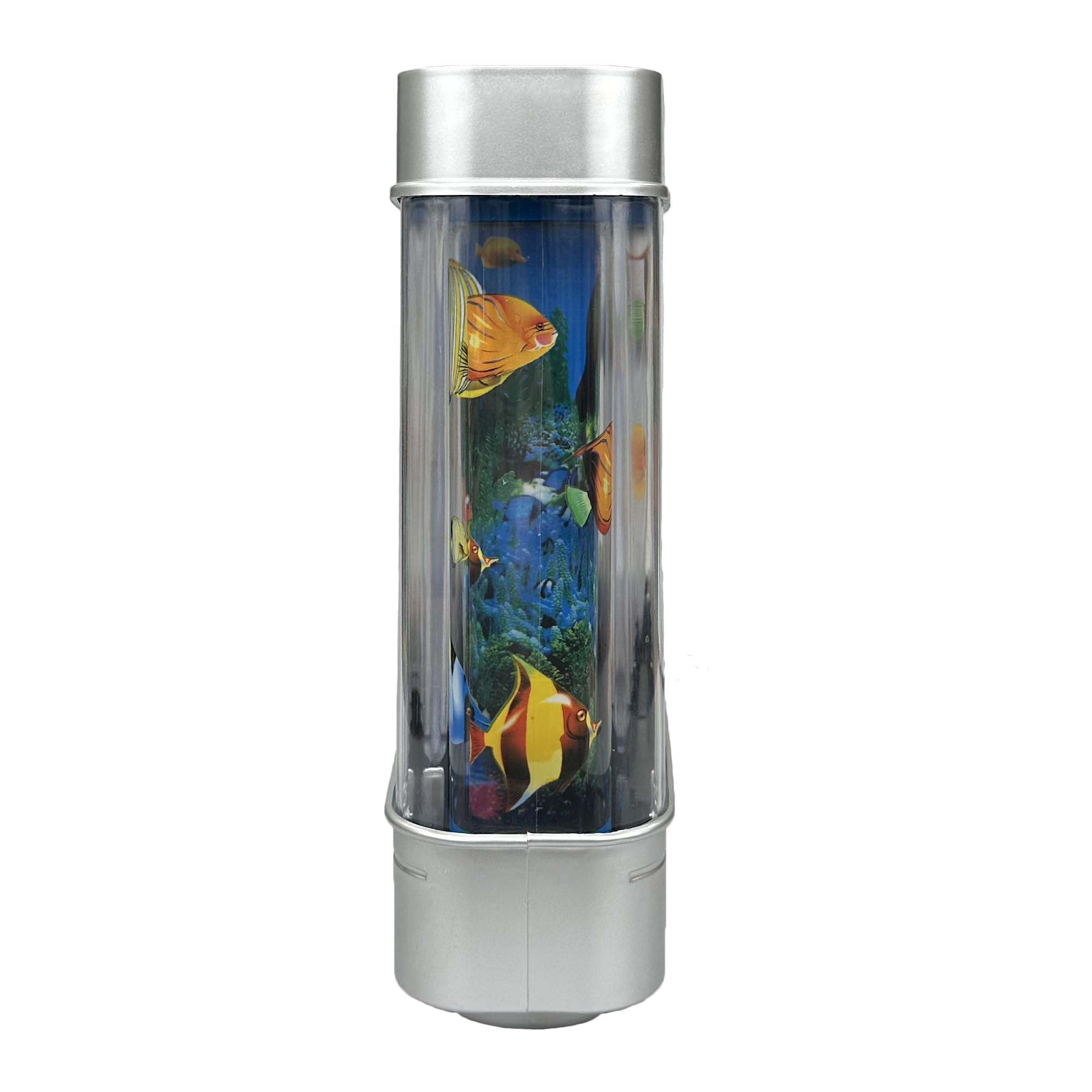 Tokenkuko Fake Fish Tank Mini Aquarium,Artificial Tropical Fish Decorative,Fake Aquarium Decorative Lamp,Aquarium Lights Motion