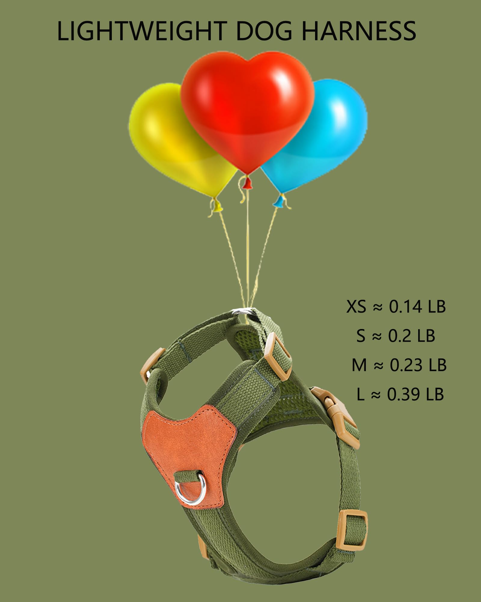 Green Small Dog Harness For Small Dogs, No Pull Dog Harness With 2 Leash Clips, Puppy Harness, Dog Vest Harness (Green, S)