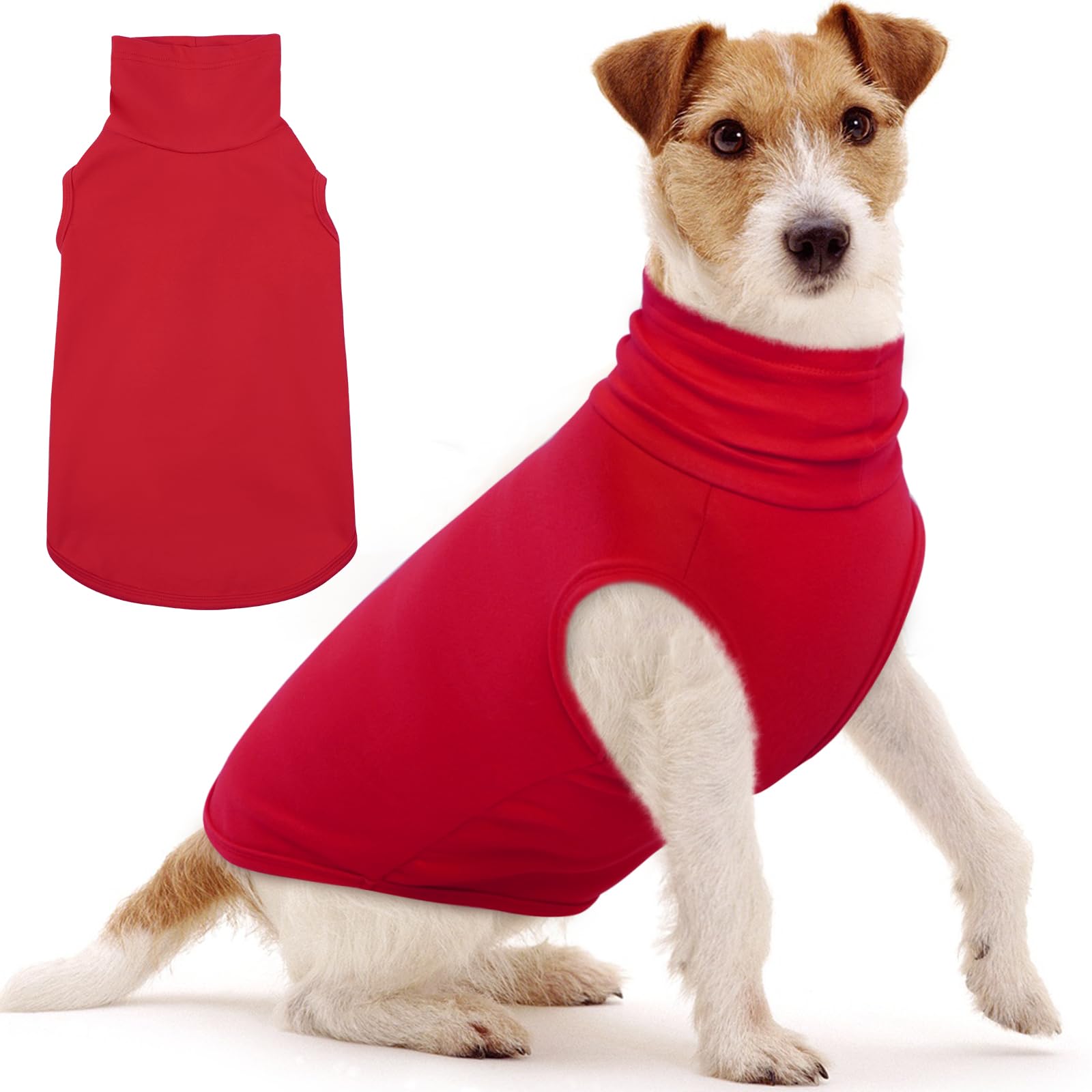 IECOii Large Dog Sweater,Stretch Fleece Vest Dog Sweater