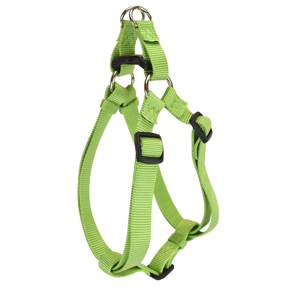 Hamilton Adjustable Easy-On Step-in Style Dog Harness, 5/8-Inch by 12-20-Inch, Small, Lime Green