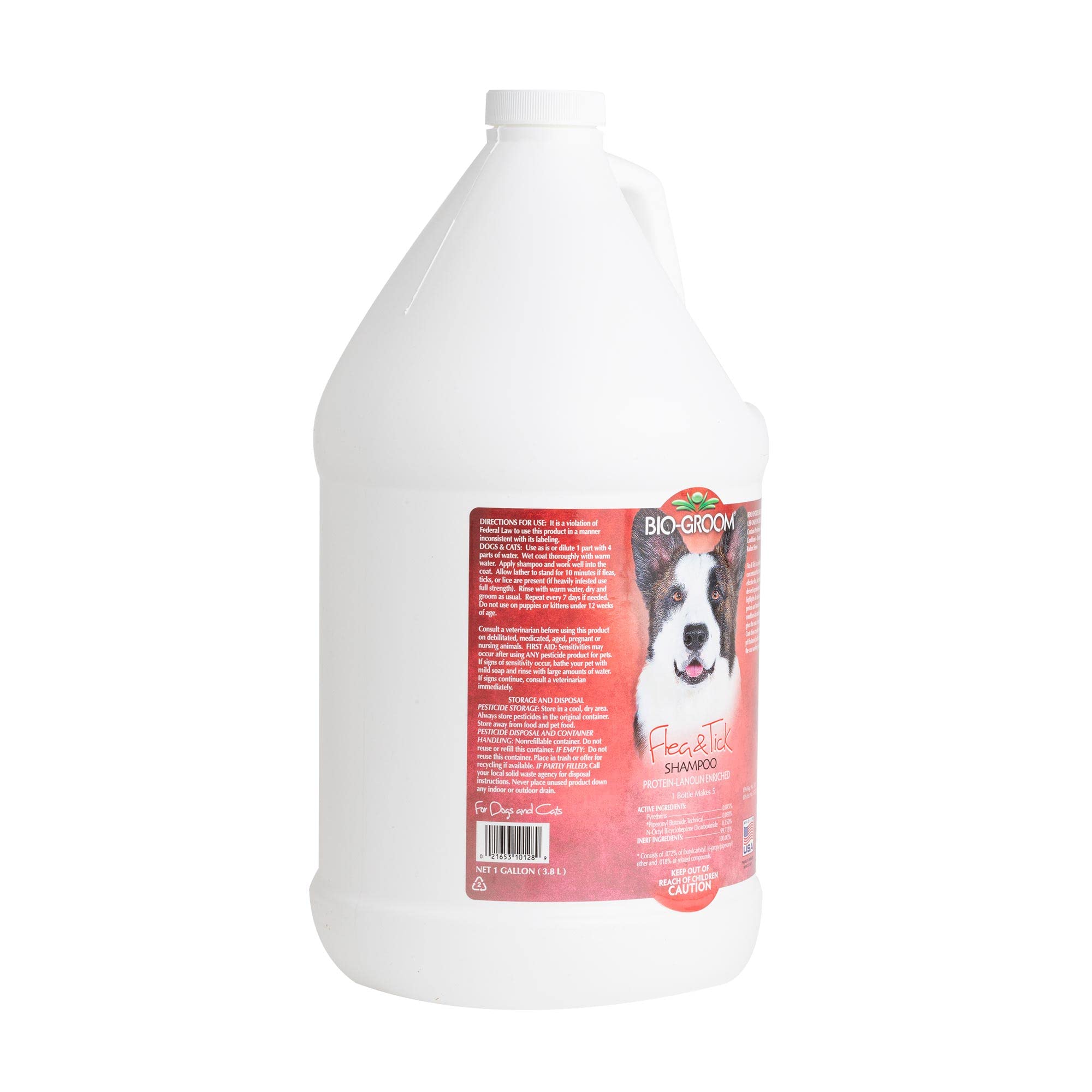 Bio-Groom Flea & Tick Dog Shampoo - Flea And Tick Prevention For Dogs, Cat Flea Treatment, Cruelty-Free, Made In Usa, Natural Tick Repellent, Protein-Lanolin Shampoo - 1 Gallon