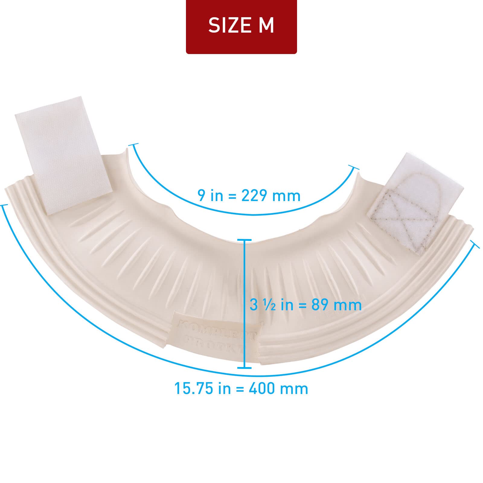 Horze No Turn Overreach Rubber Bell Boots For Horses - White - M