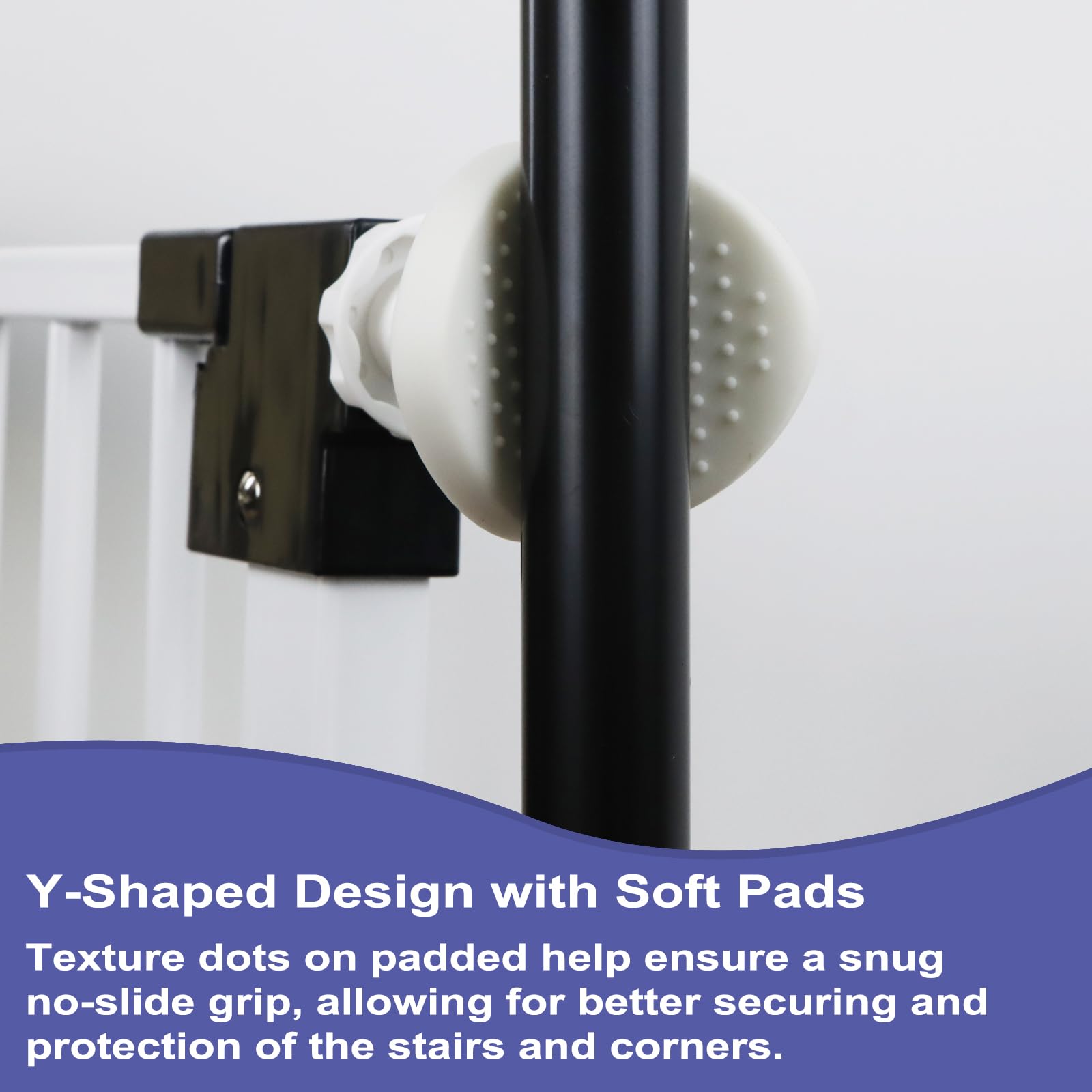 Baby Gate Banister Adapter (2 Pack) Universal Hardware for Pressure Mounted Baby Gate for Stairs Banister to Wall Baby Gate Part