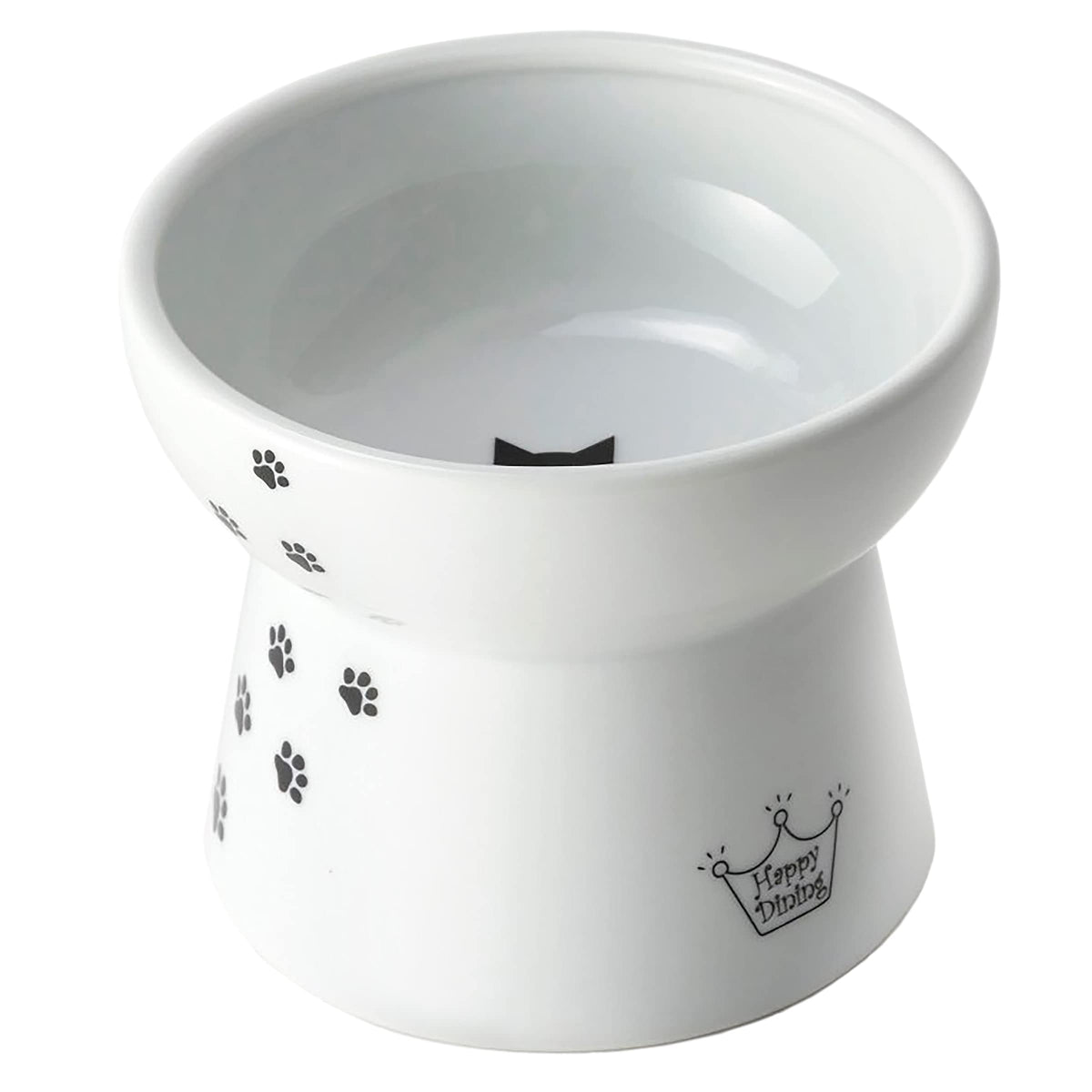 Necoichi Raised Stress Free Cat Food Bowl, Elevated, Backflow Prevention, Dishwasher And Microwave Safe, No.1 Seller In Japan! (Cat, Large)