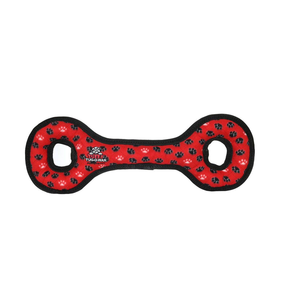 Tuffy® - World'S Tuffest Soft Dog Toy® - Ultimate Tug-O-War - Squeakers - Multiple Layers. Made Durable, Strong & Tough. Interactive Play (Tug, Toss & Fetch). Machine Washable & Floats. (Red Paw)
