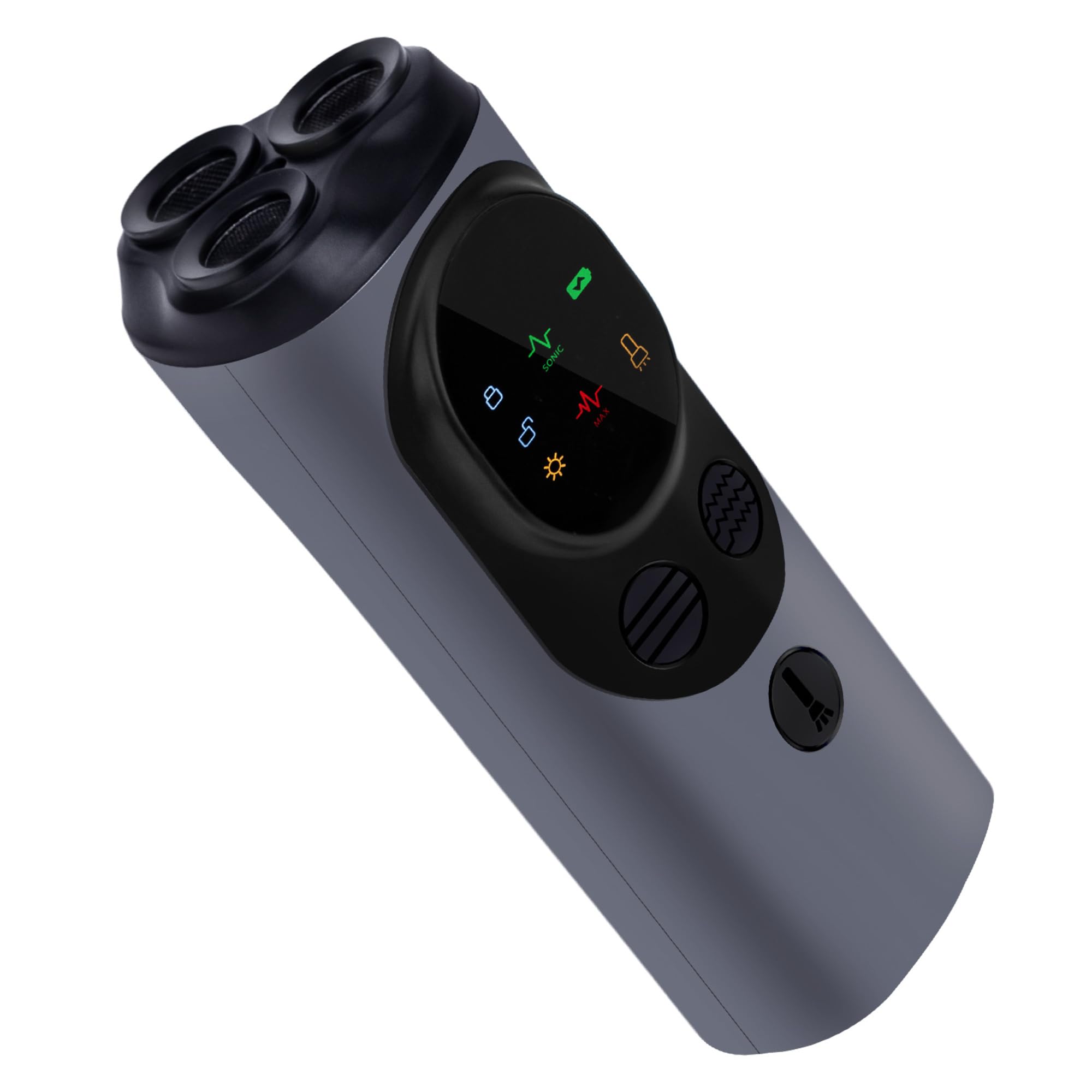 Mcbazel Dog Bark Deterrent Devices, Multifunctional Powerful Anti Barking, Rechargeable Ultrasonic Control Up To 50Ft - Black