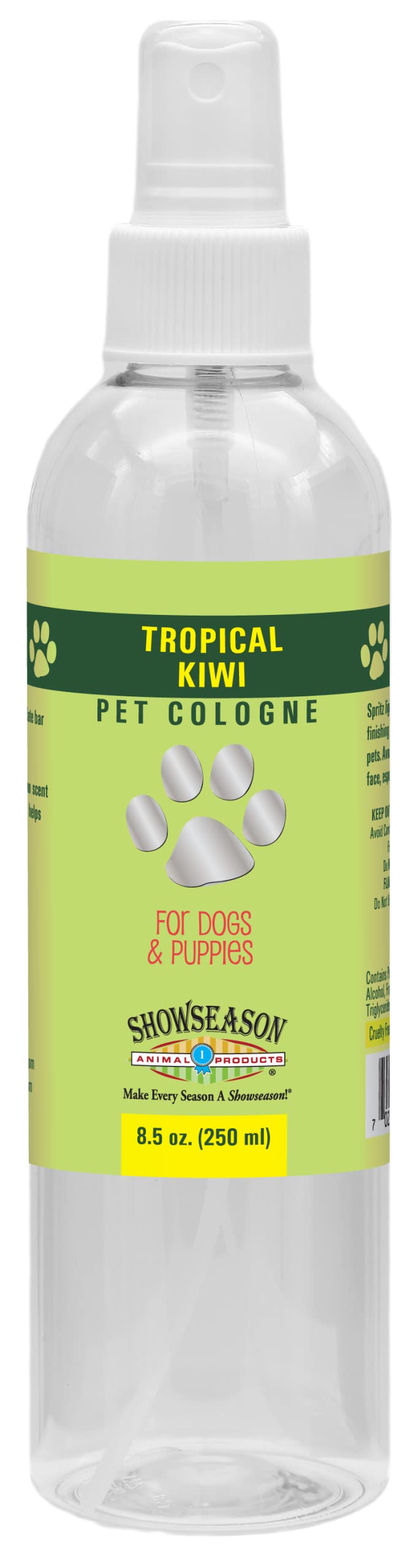 Showseason Tropical Kiwi Pet Cologne 8.5 Oz For Dogs | Long-Lasting Odor Eliminator | Cruelty-Free | Paraben-Free | Biodegradabl
