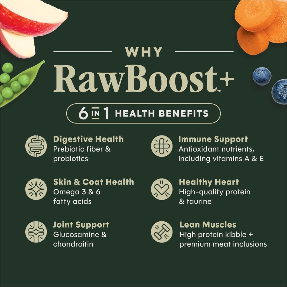 Instinct Raw Boost, Natural Dry Dog Food with Freeze Dried Pieces, High Protein, Grain Free Recipe - Real Chicken, 20 lb. Bag