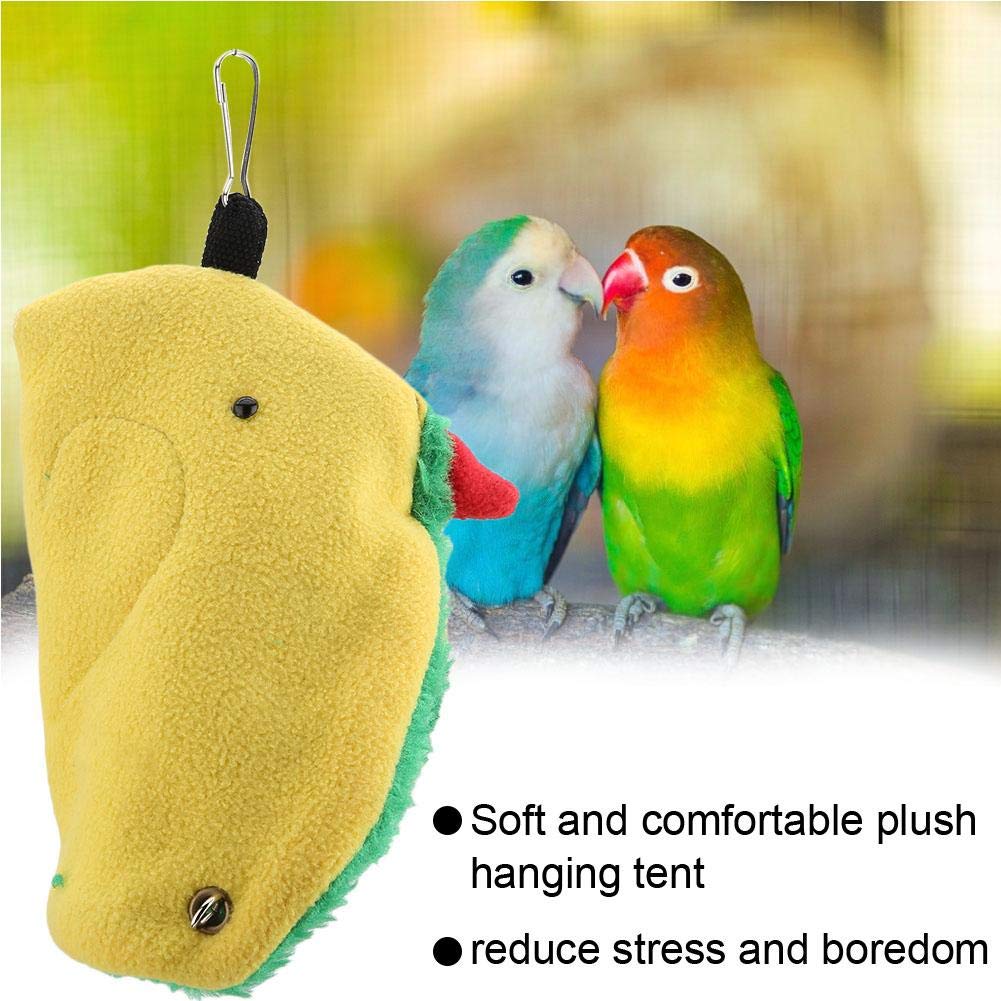 Bird Hammock, Snuggle Cave Happy Hut Bird Hideaway Warm Bird Happy Tent Canary Cage Stand Perch Toy For All Kinds Of Birds