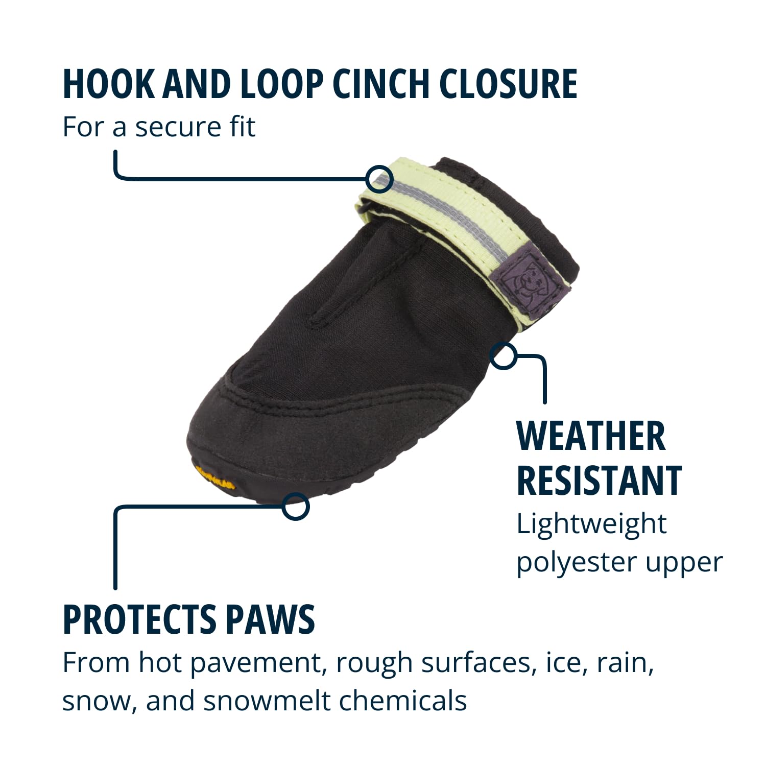 Ruffwear, Summit Trex Shoes, Dog Boots For Everyday Use, Obsidian Black, 2.50''