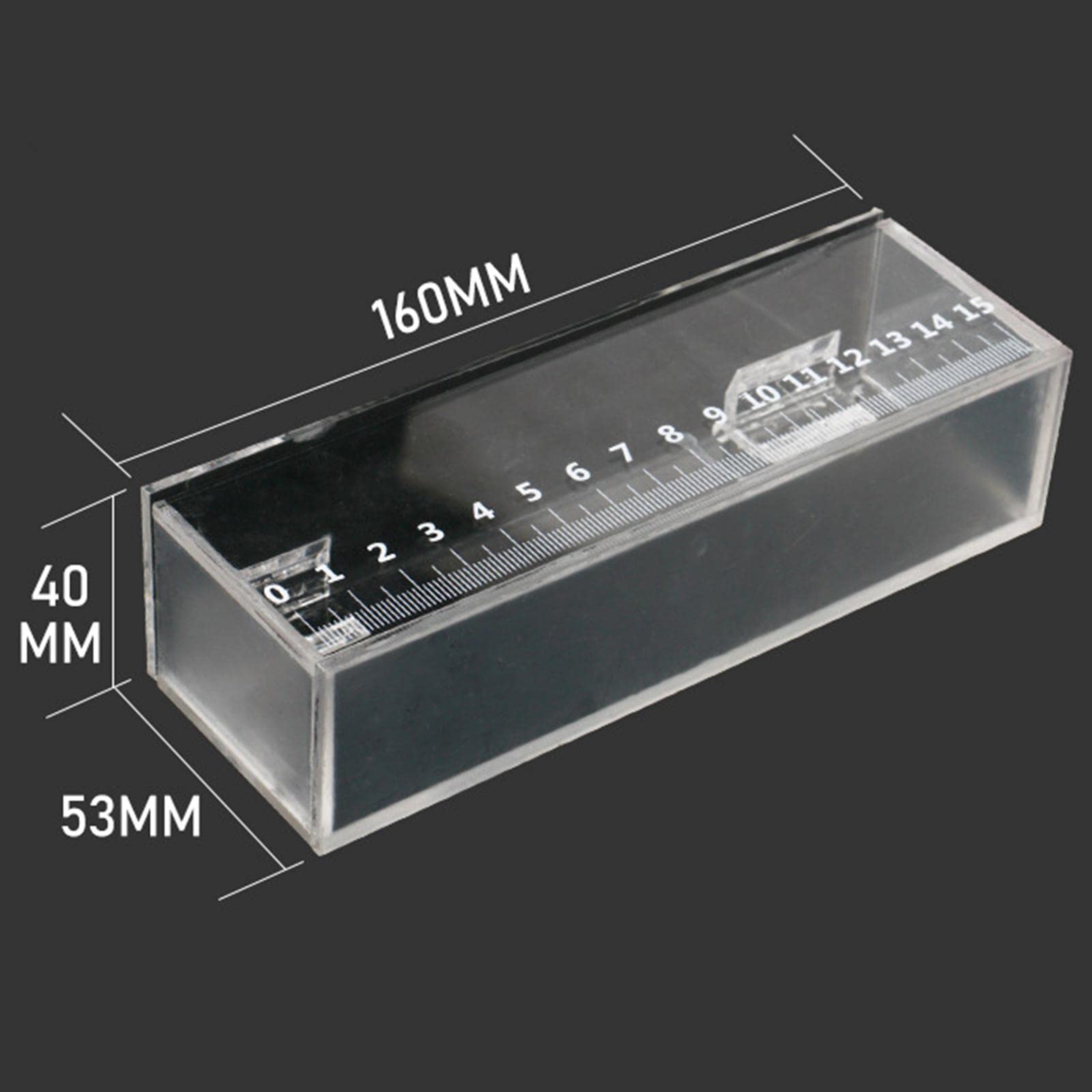 Fish Viewing Box,Acrylic Fish Breeding Box,Fishing Photo Tank,Hatching Boxes, Clear Micro Landscape Fish Tank With Scale