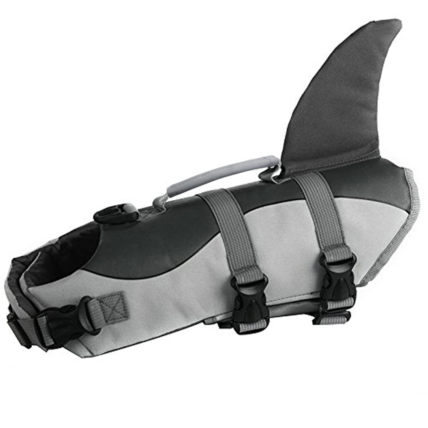 Haocoo Dog Life Jacket Vest Saver Safety Swimsuit Preserver With Reflective Stripes/Adjustable Belt Dogs?Blue Bone,Xl