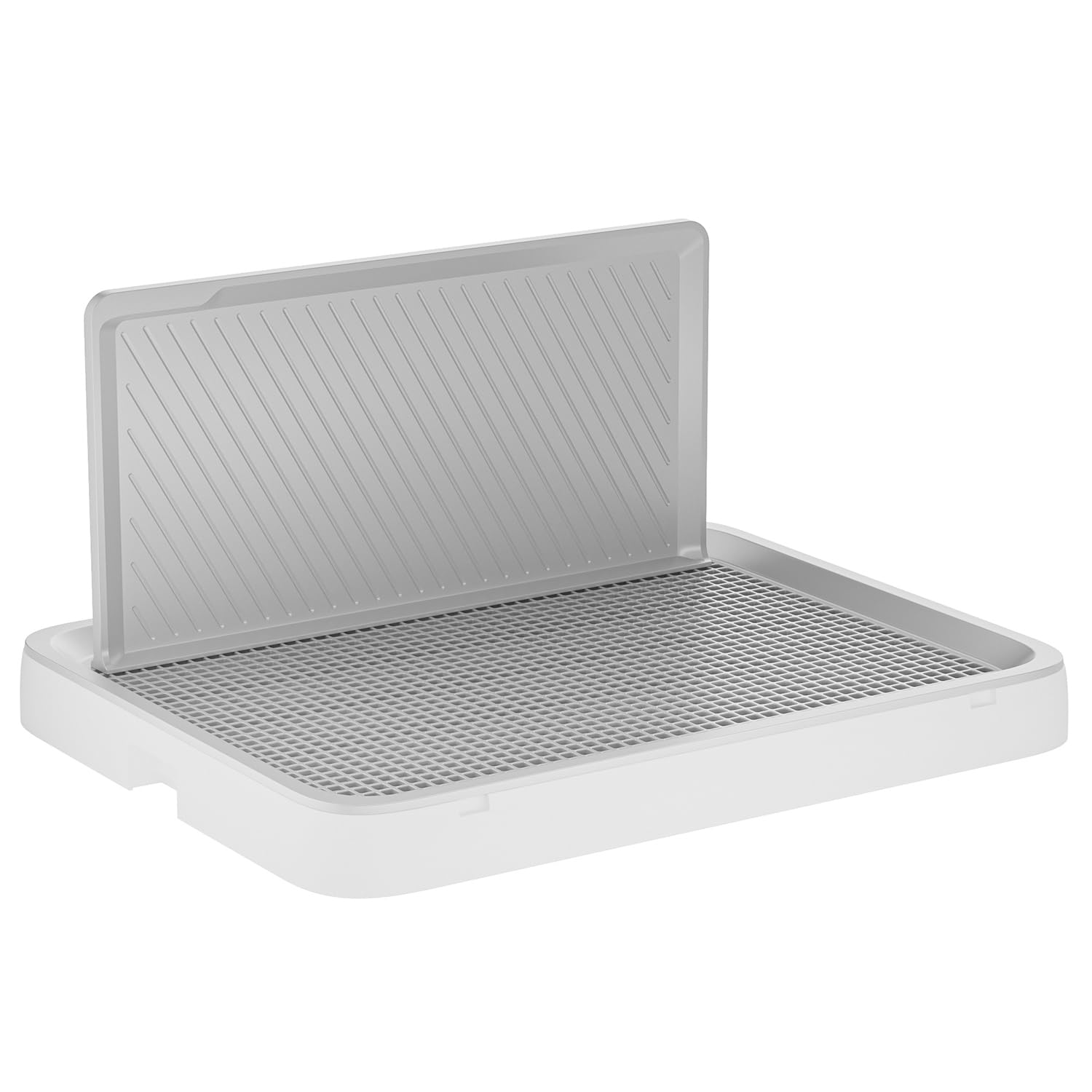 Kola Panda Dog Pee Pad Holder With High Wall,25.59''X19.69'' Inch Indoor Dog Potty Tray For Small/Medium Dogs,Pet Toilet White