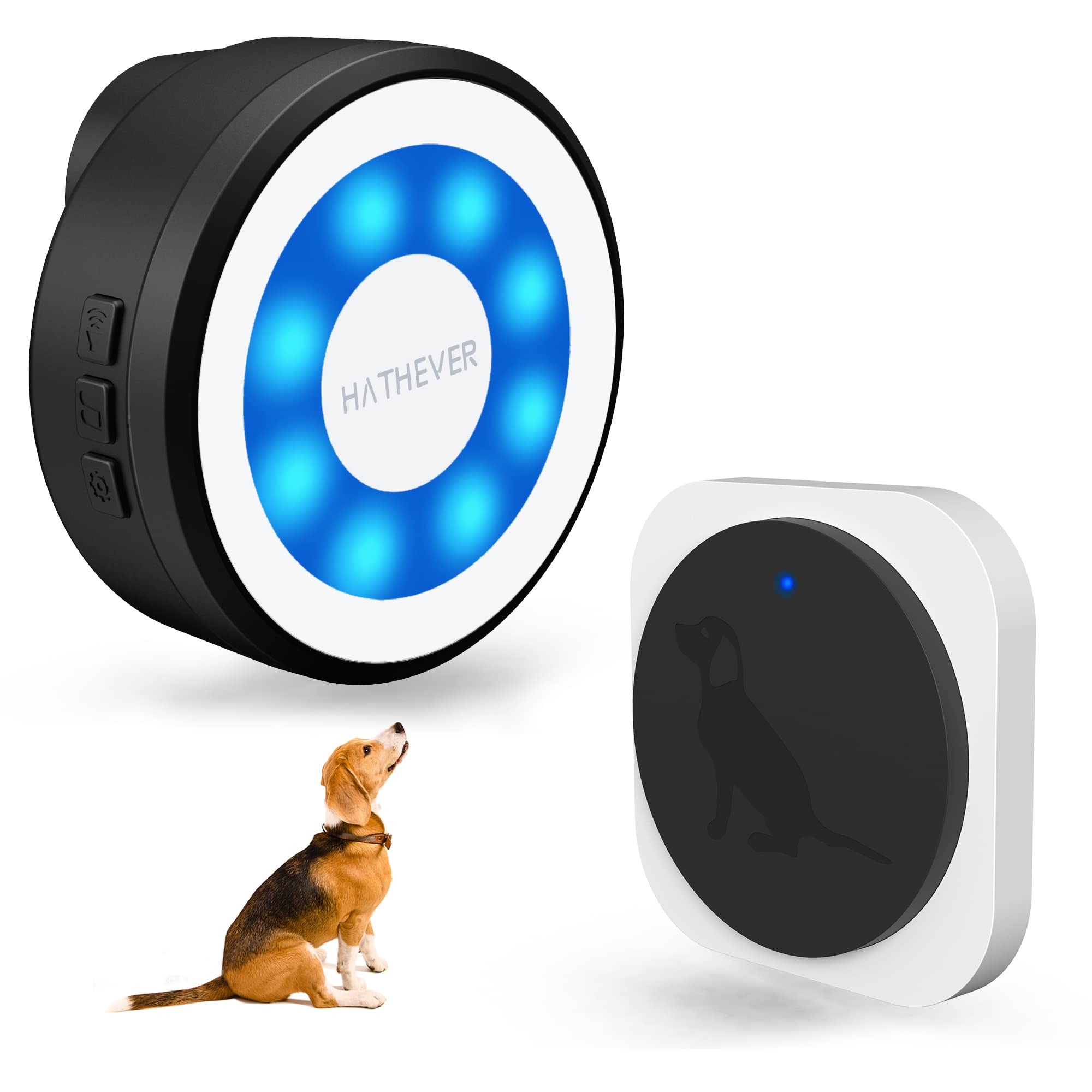 Hathever Dog Door Bell For Potty Training, Wireless Doggie Doorbell Operating At 1000 Feet With Chew Resistant Ip65 Waterproof T