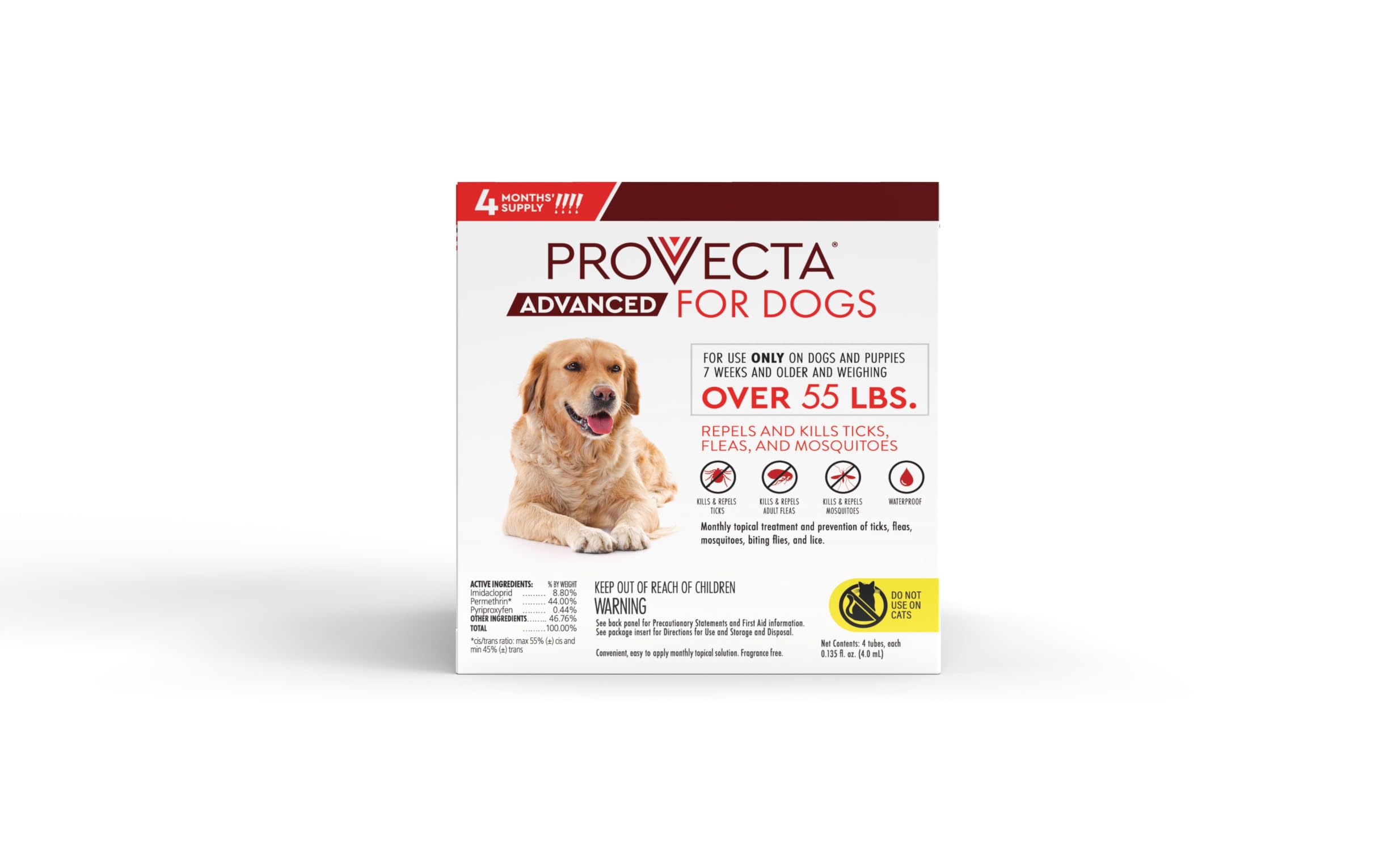Provecta Advanced for Dogs (XL) Over 55 lbs - 4 Mos/Box