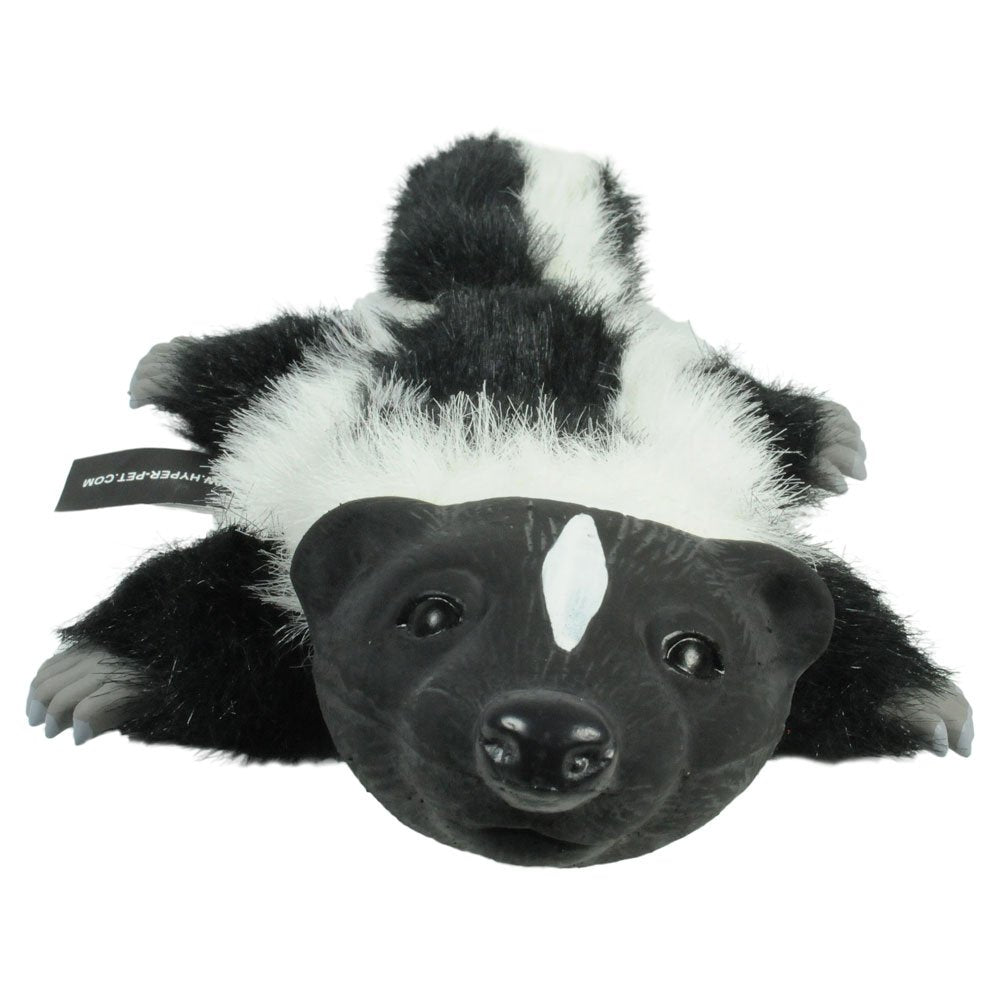 Hyper Pet 48847 Real Skinz Dog Toy, Skunk,Black/White